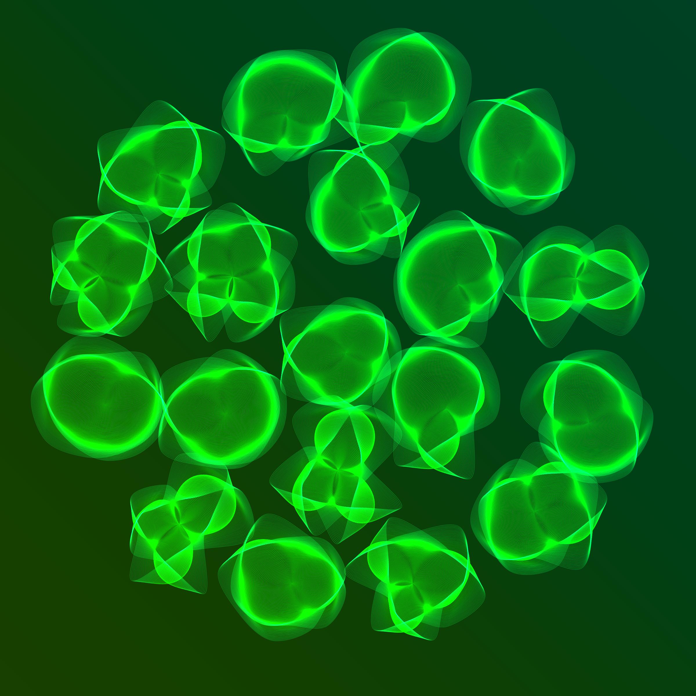 Art Blocks - Art Blocks v2 - Flowers #4445 - NFT # 116004445