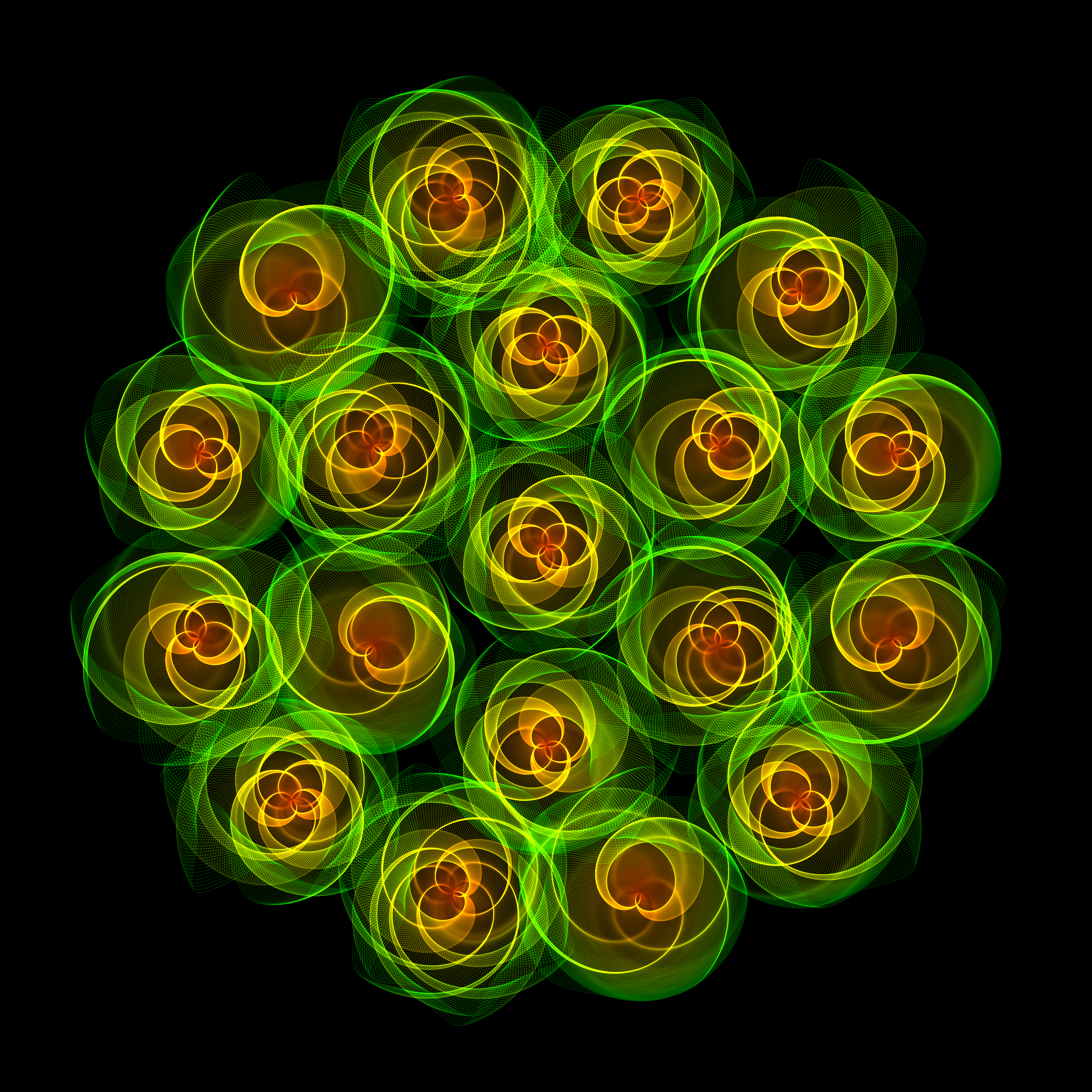 Art Blocks - Art Blocks v2 - Flowers #4461 - NFT # 116004461