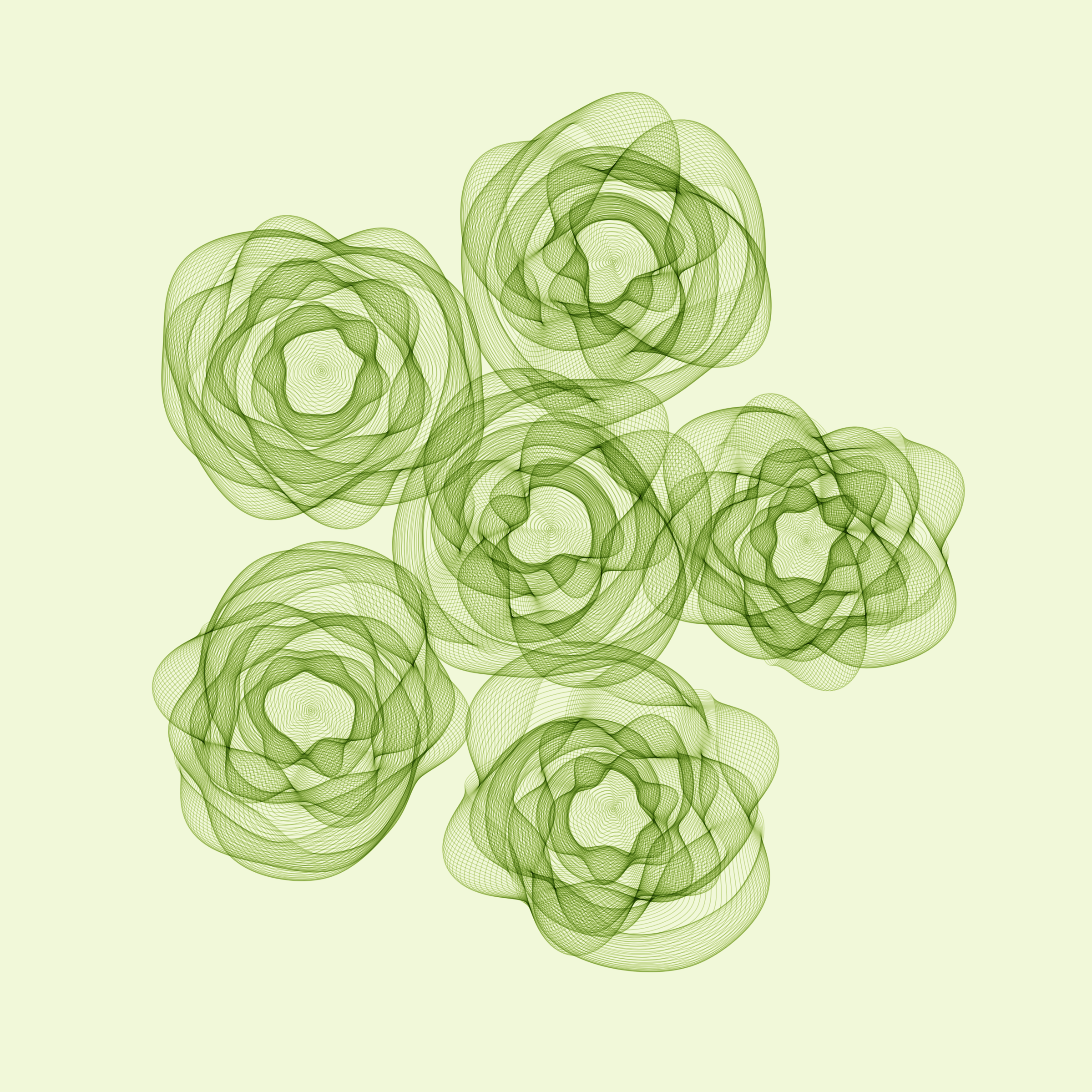 Art Blocks - Art Blocks v2 - Flowers #4486 - NFT # 116004486