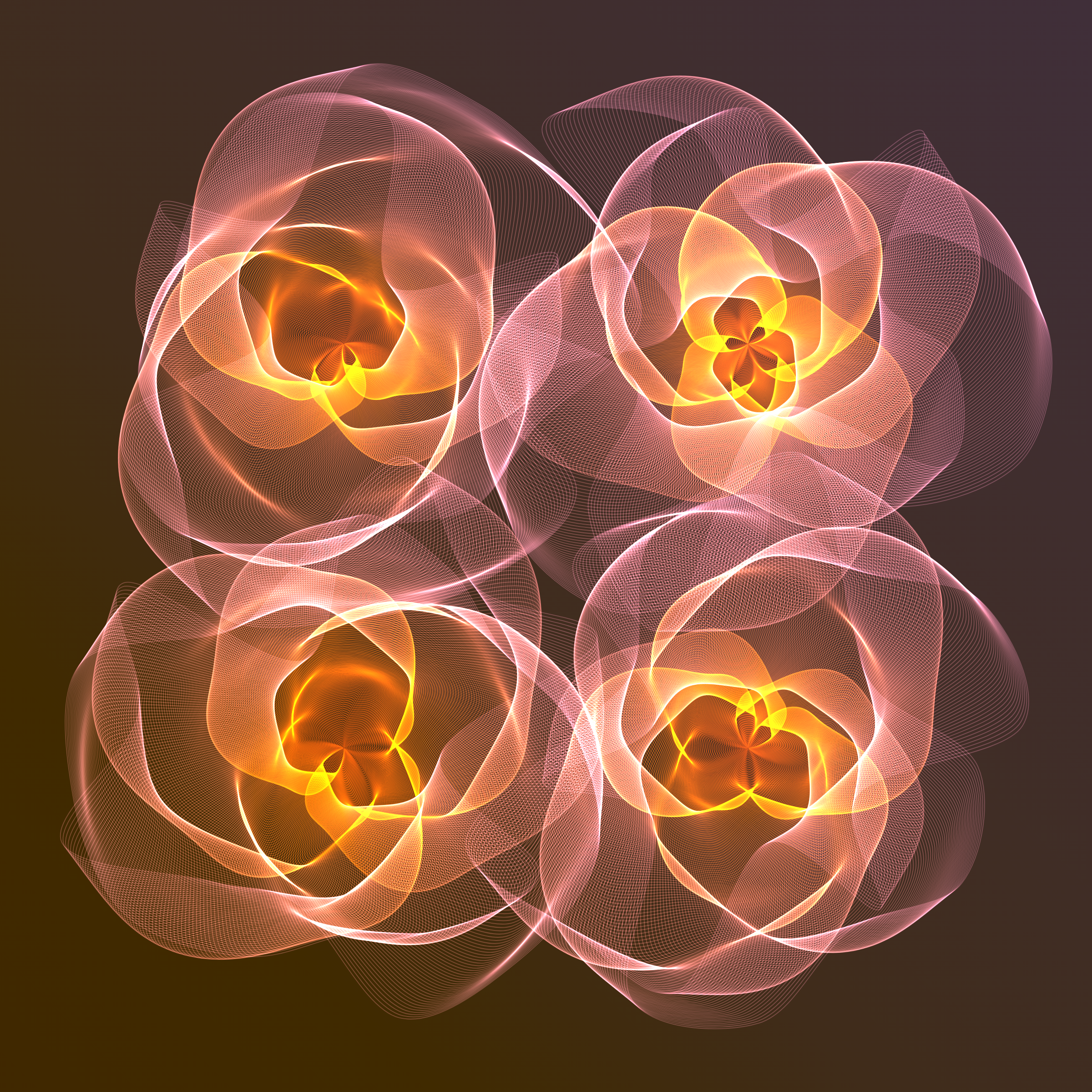 Art Blocks - Art Blocks v2 - Flowers #4521 - NFT # 116004521