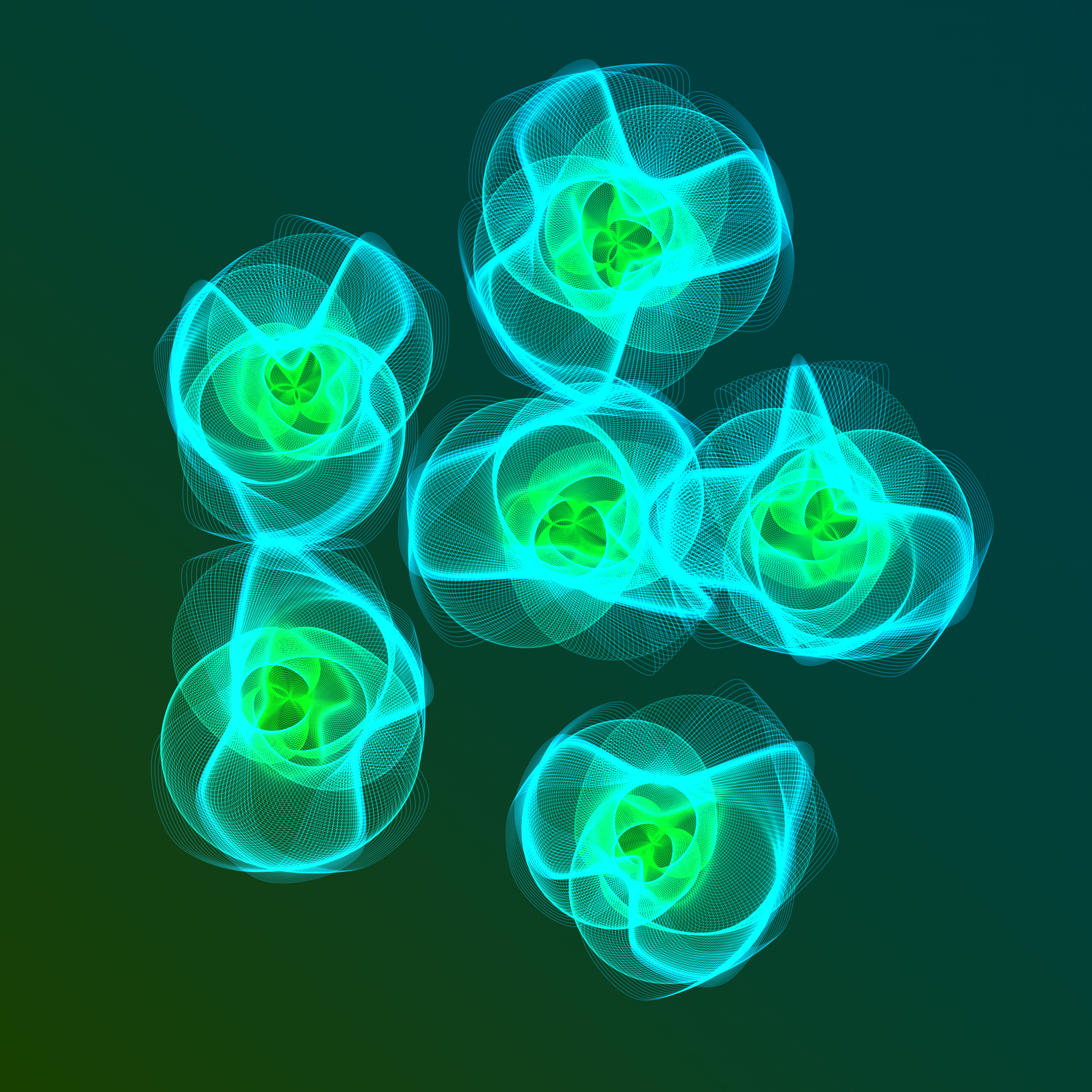 Art Blocks - Art Blocks v2 - Flowers #4610 - NFT # 116004610