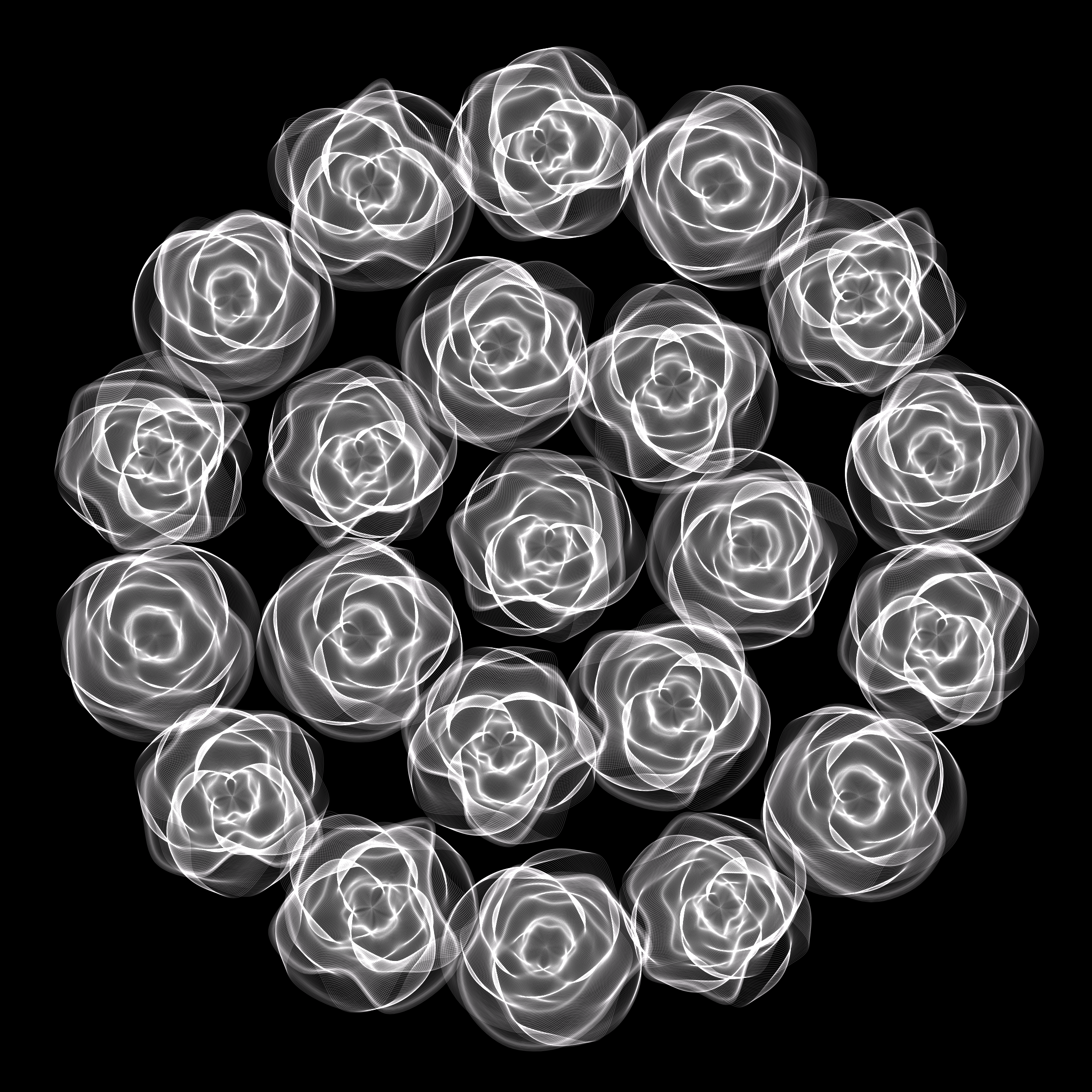 Art Blocks - Art Blocks v2 - Flowers #4639 - NFT # 116004639