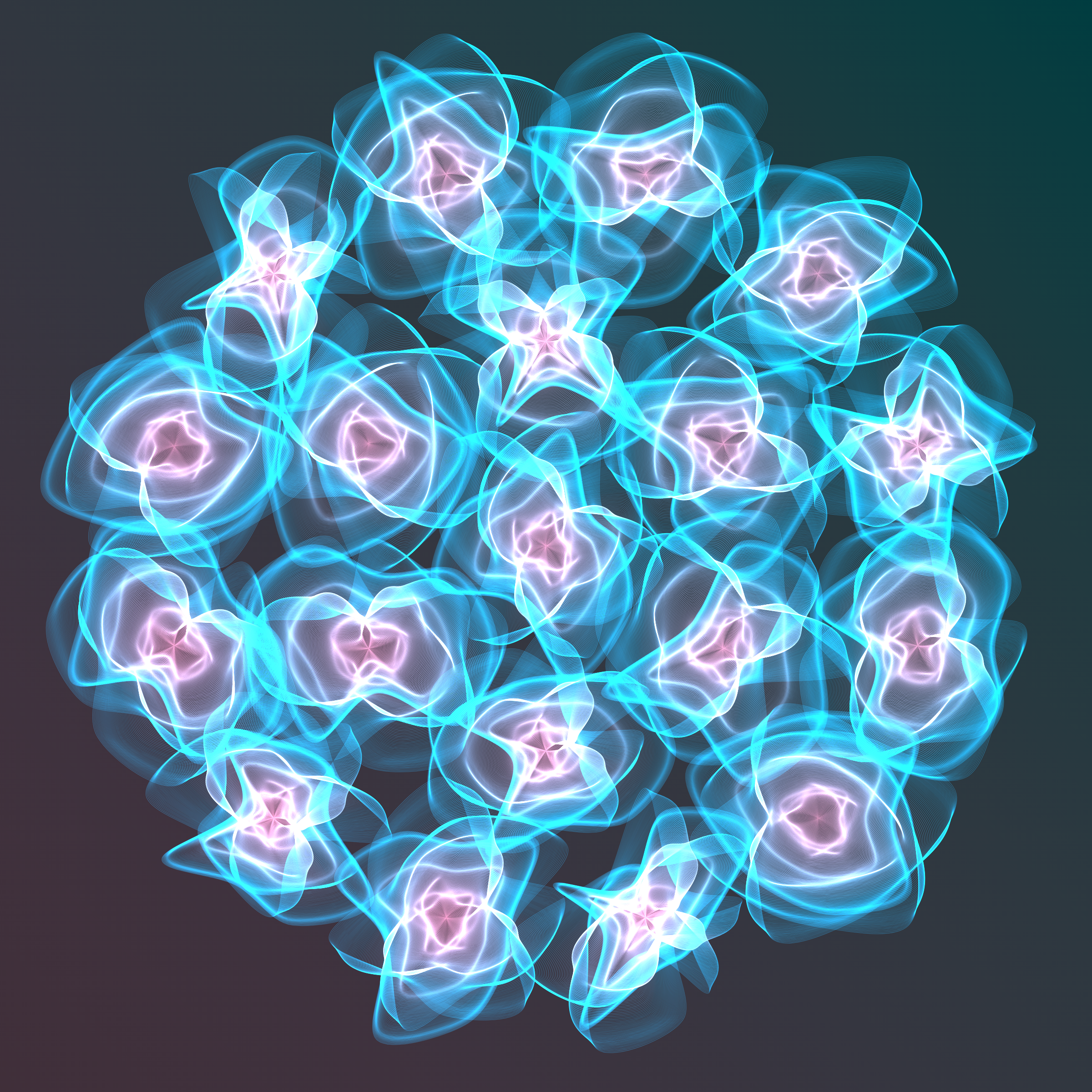 Art Blocks - Art Blocks v2 - Flowers #4722 - NFT # 116004722