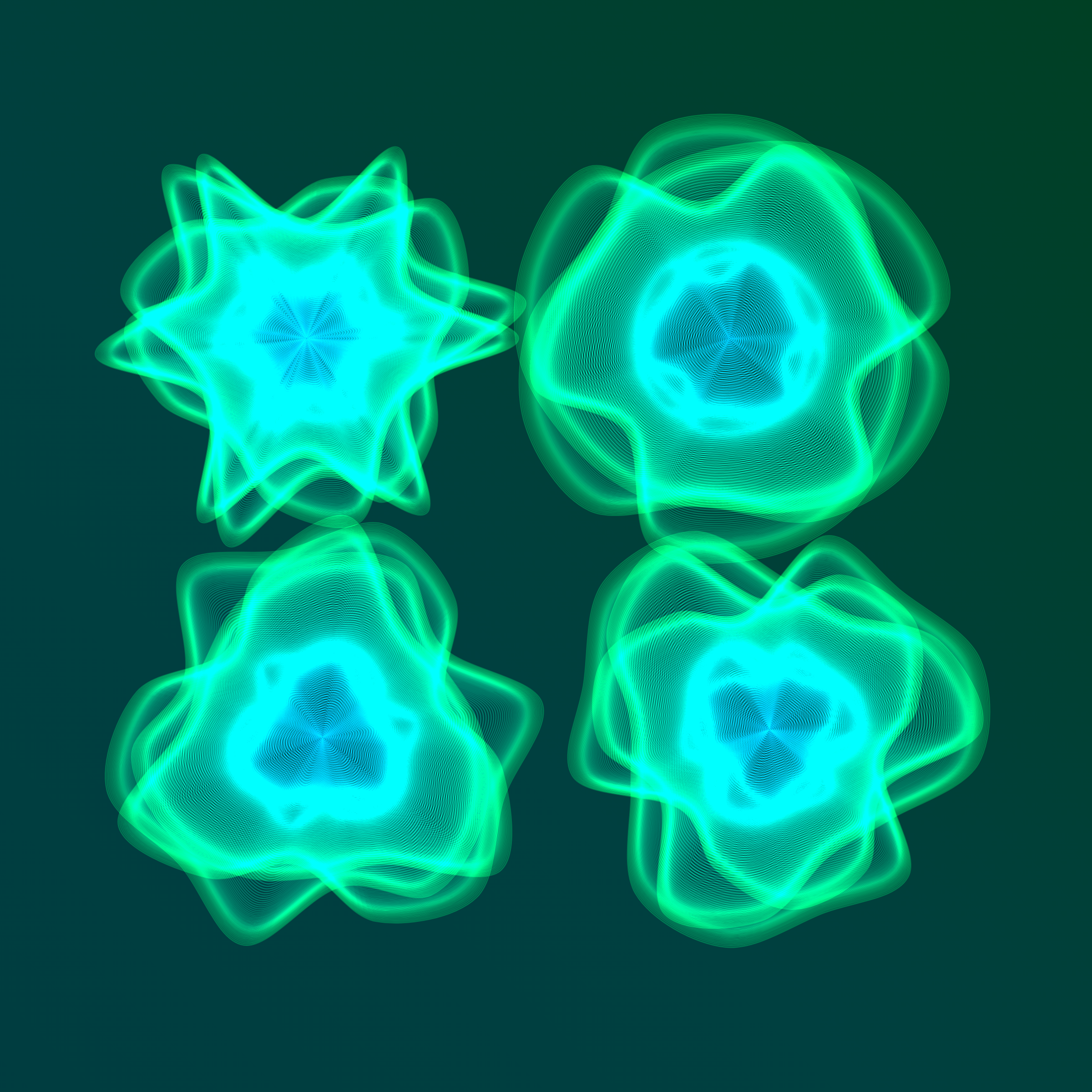 Art Blocks - Art Blocks v2 - Flowers #4807 - NFT # 116004807