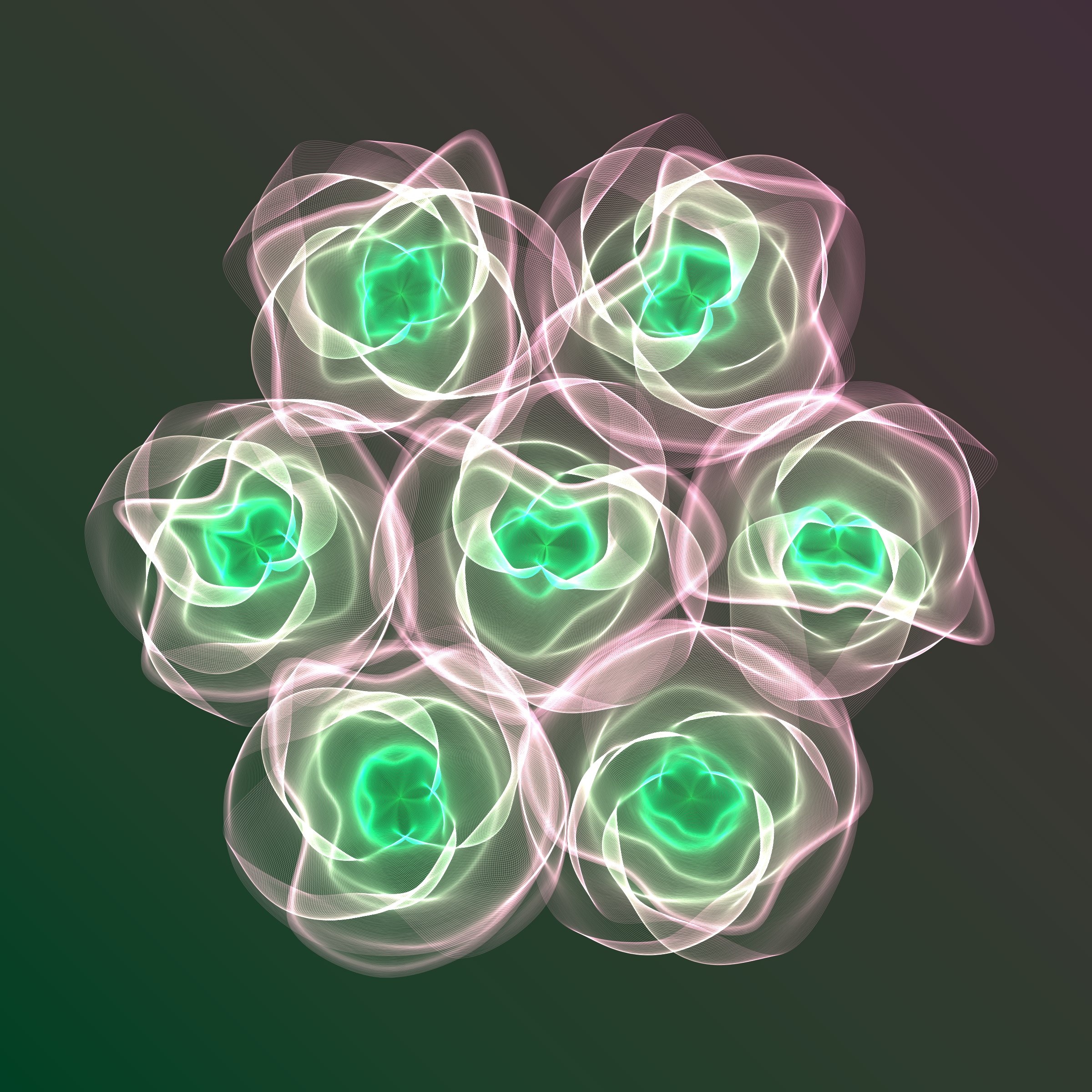 Art Blocks - Art Blocks v2 - Flowers #4864 - NFT # 116004864