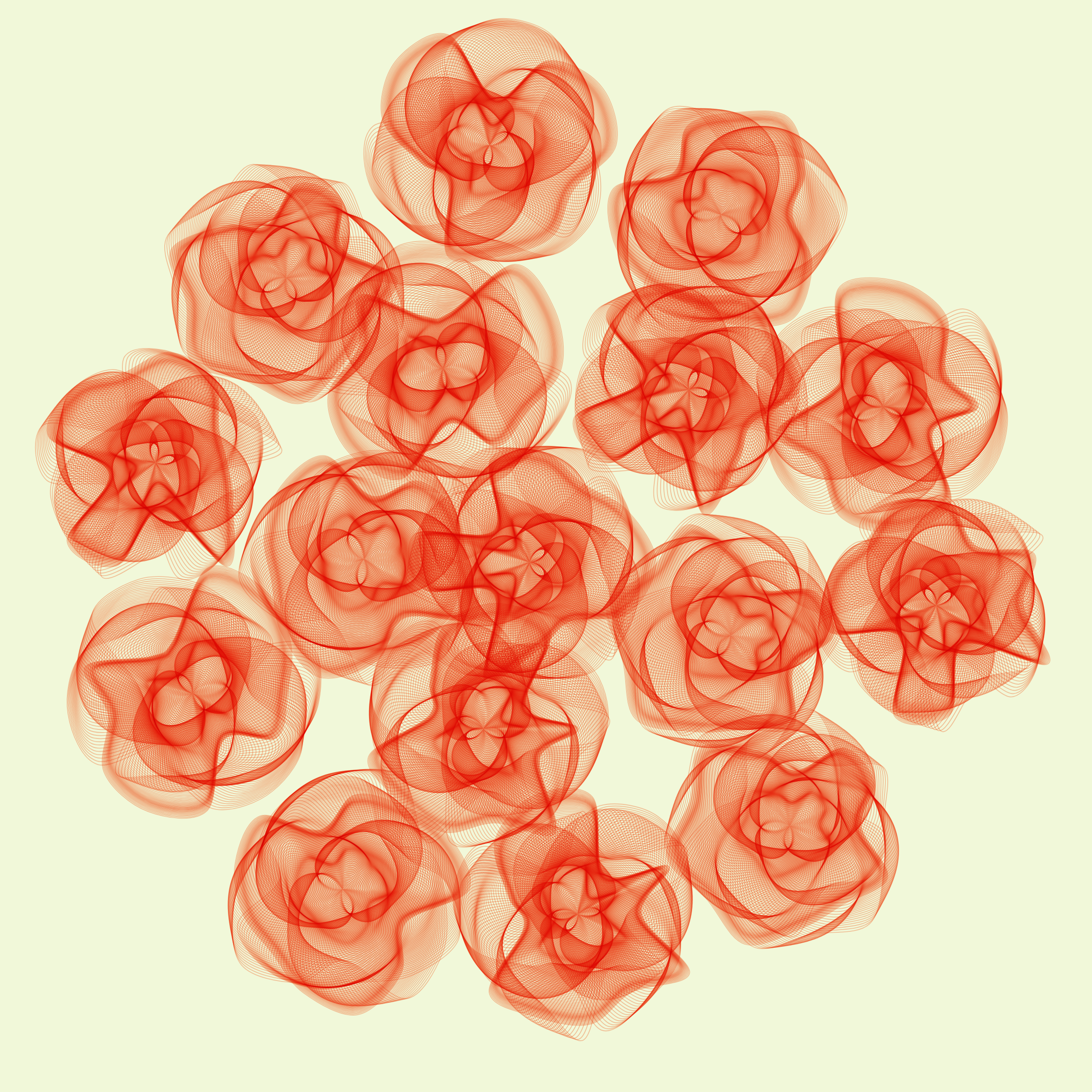 Art Blocks - Art Blocks v2 - Flowers #4886 - NFT # 116004886