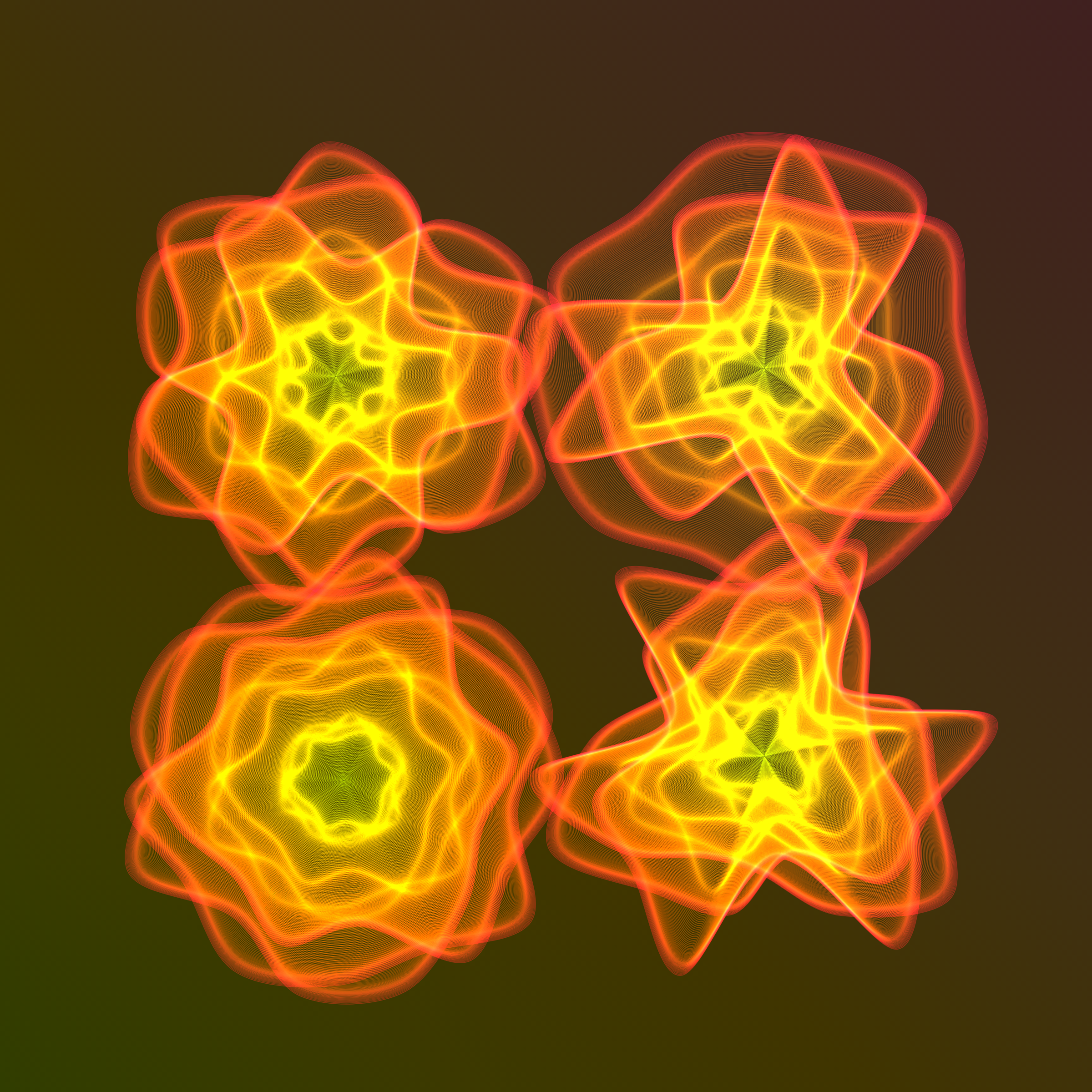 Art Blocks - Art Blocks v2 - Flowers #4887 - NFT # 116004887