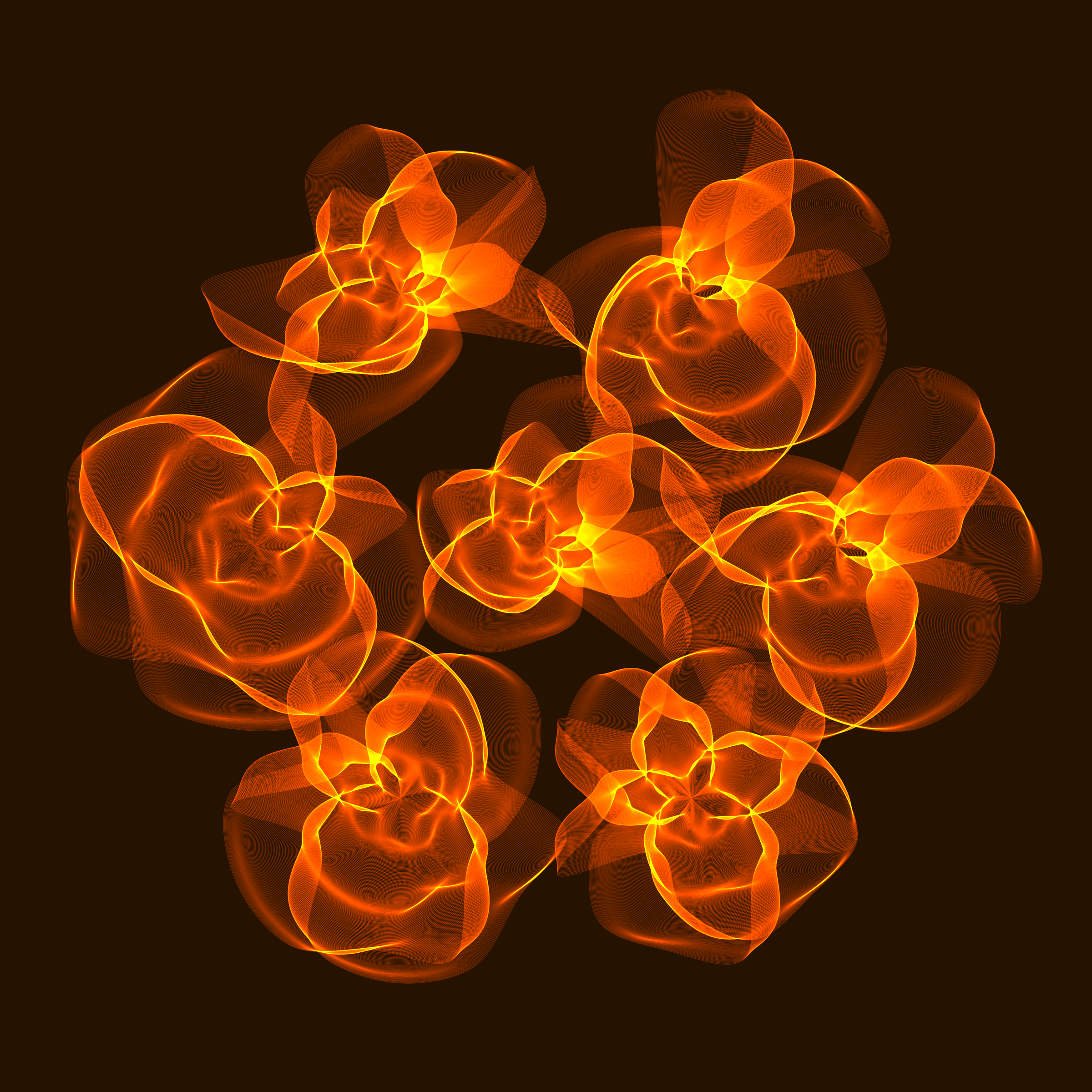 Art Blocks - Art Blocks v2 - Flowers #4933 - NFT # 116004933