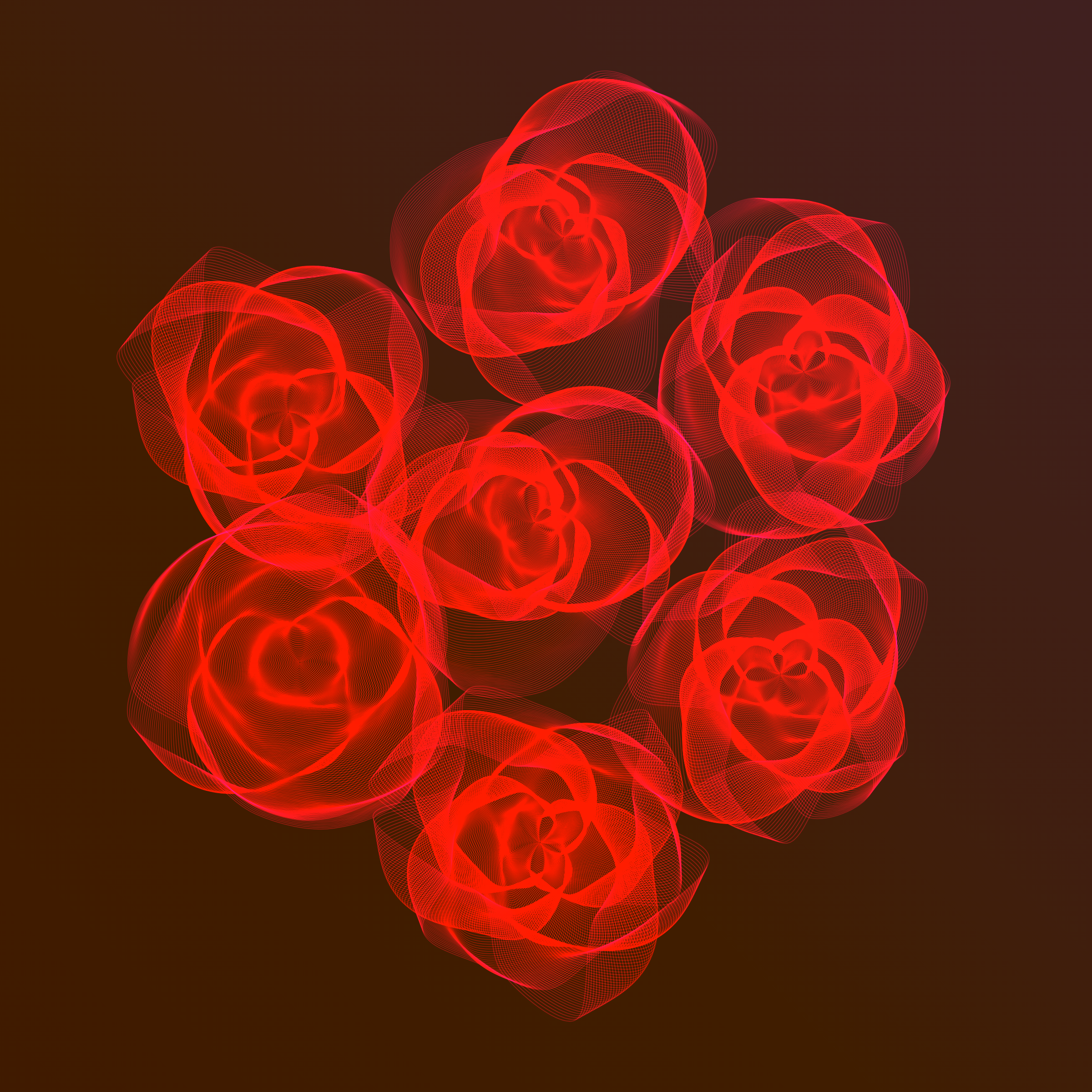 Art Blocks - Art Blocks v2 - Flowers #5042 - NFT # 116005042