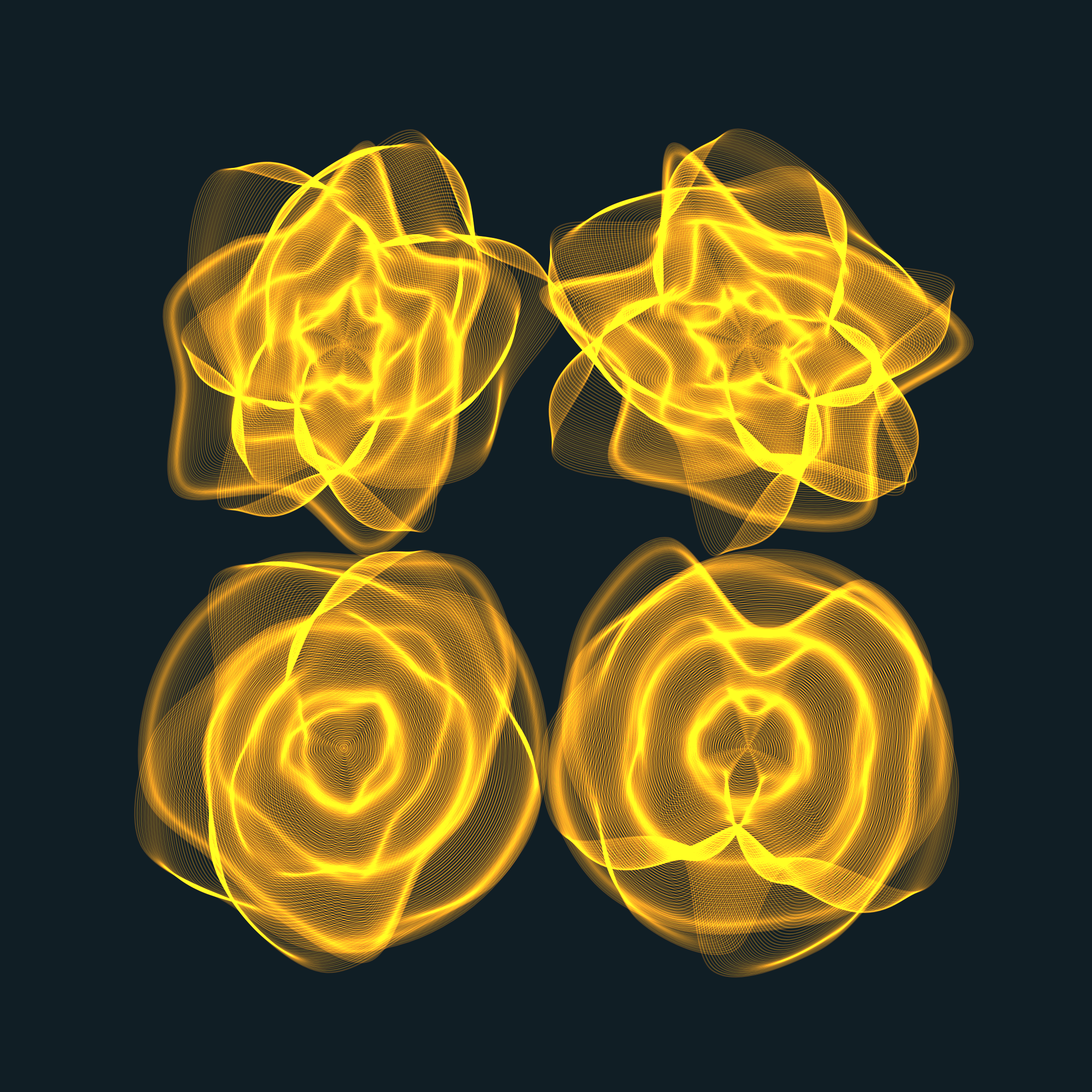 Art Blocks - Art Blocks v2 - Flowers #5060 - NFT # 116005060