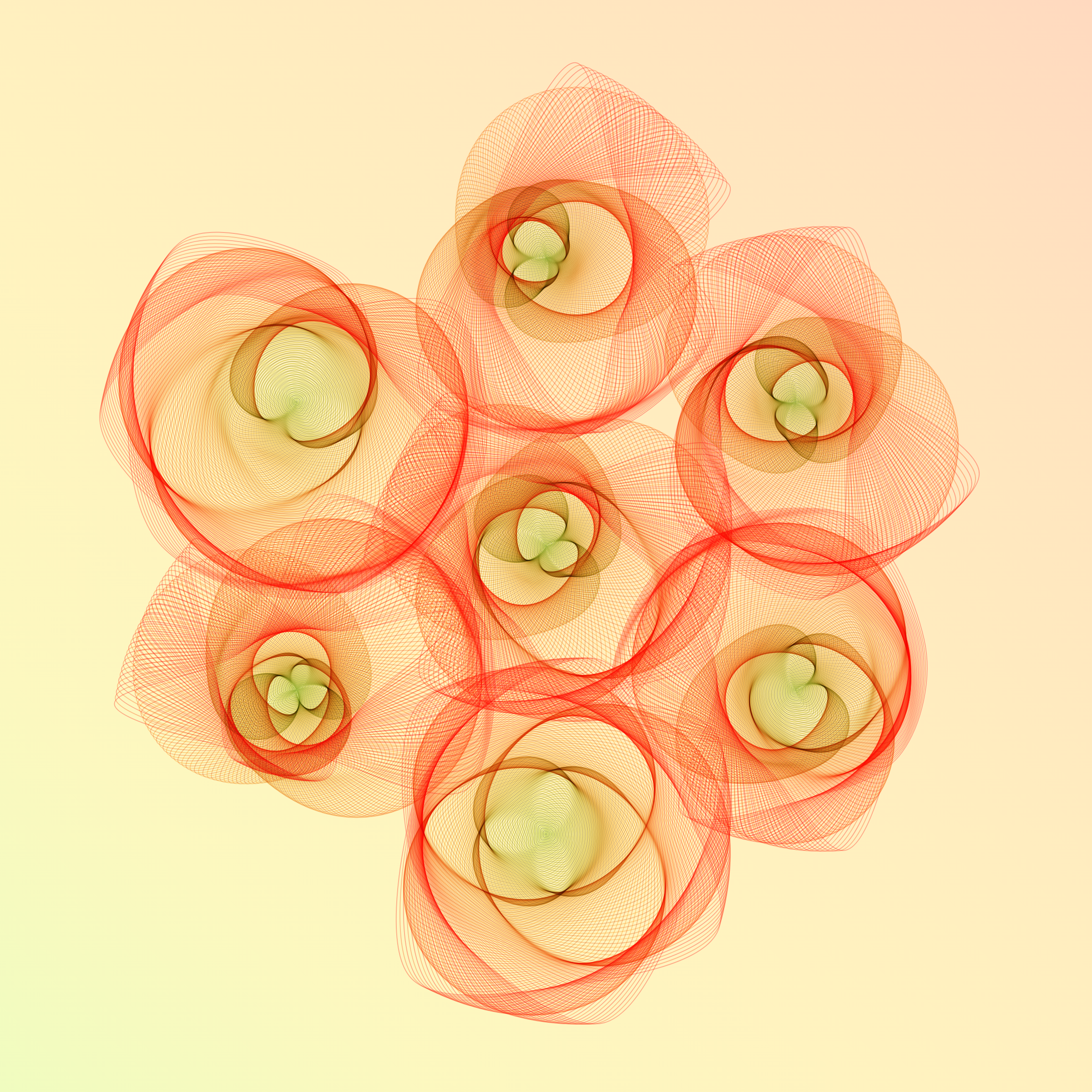 Art Blocks - Art Blocks v2 - Flowers #5092 - NFT # 116005092