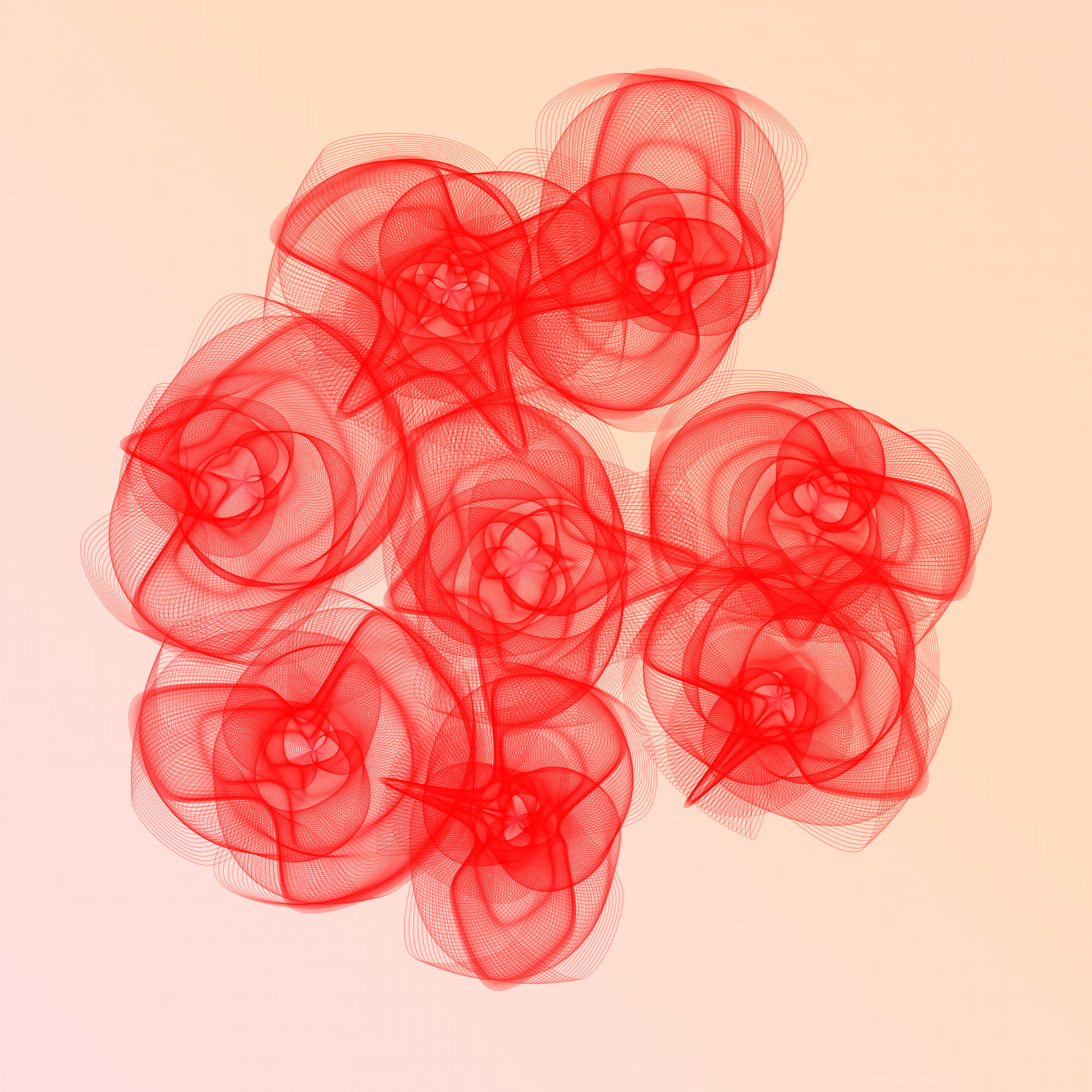 Art Blocks - Art Blocks v2 - Flowers #5113 - NFT # 116005113