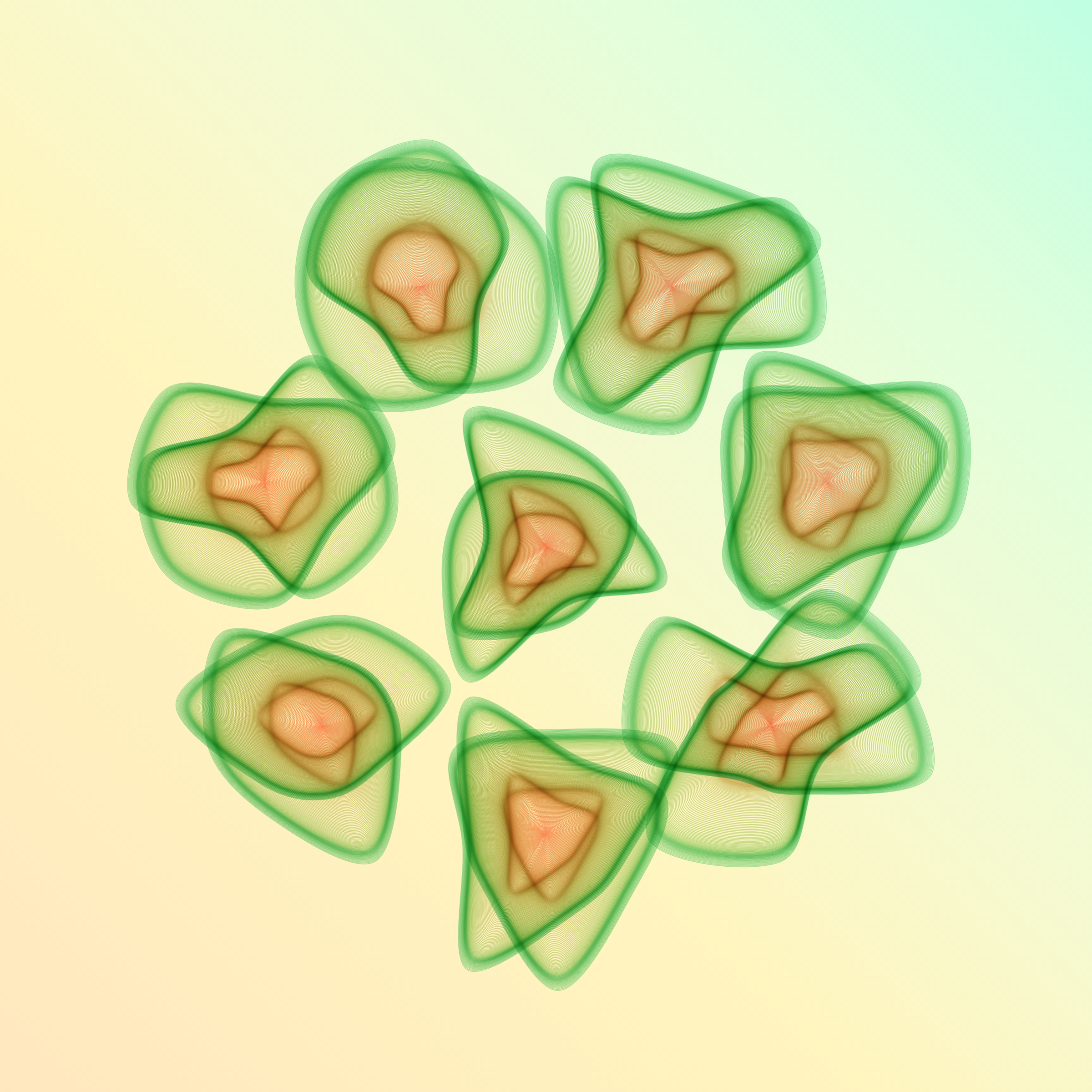 Art Blocks - Art Blocks v2 - Flowers #5118 - NFT # 116005118