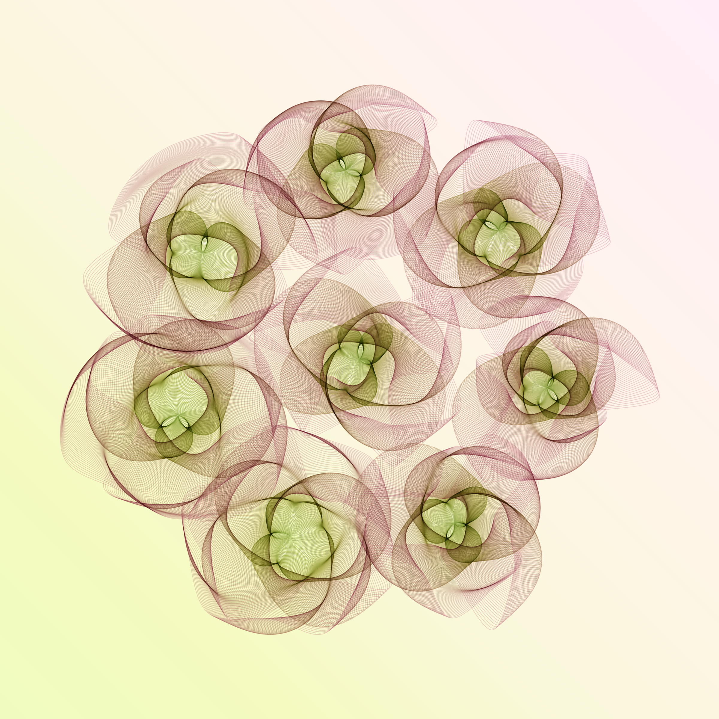 Art Blocks - Art Blocks v2 - Flowers #5152 - NFT # 116005152