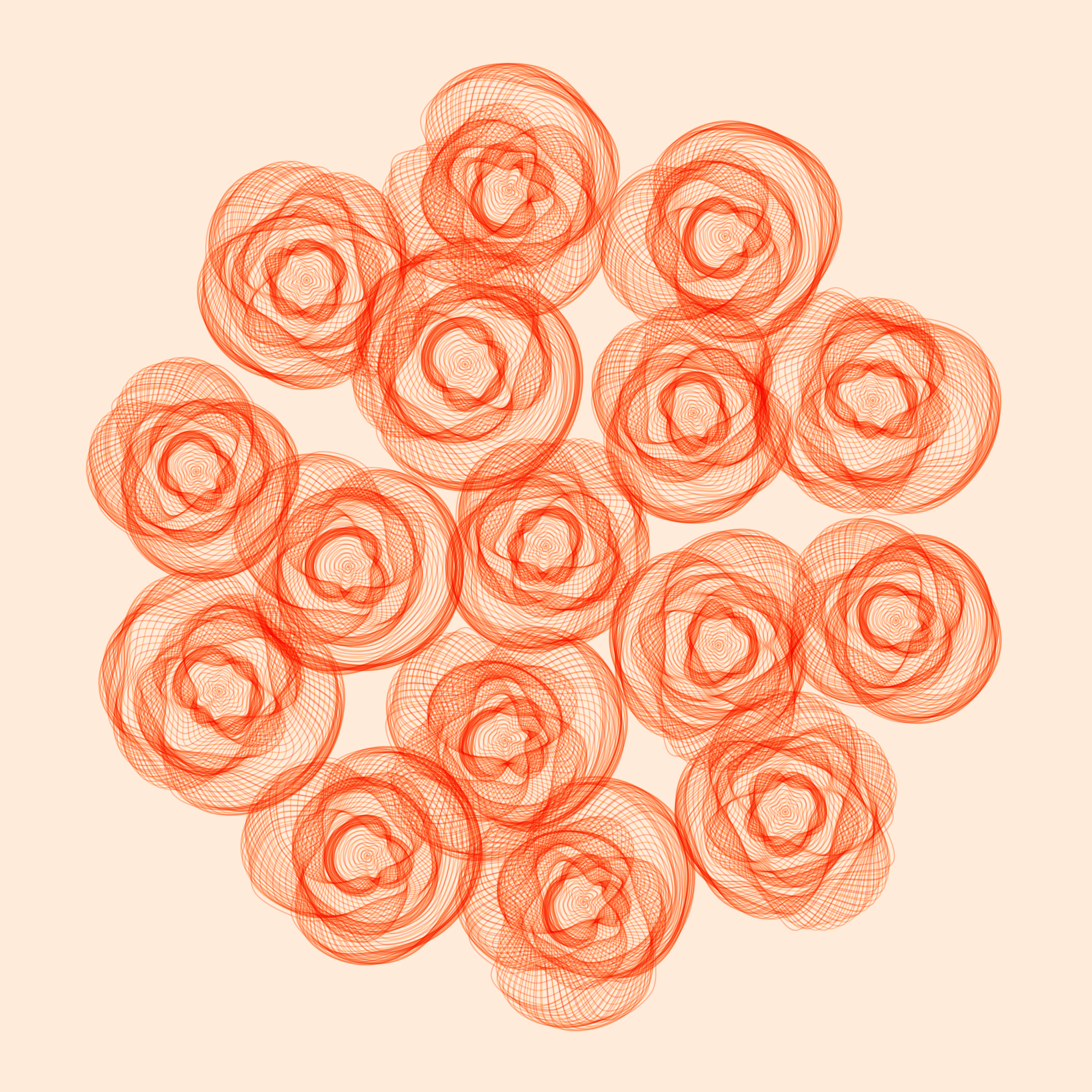 Art Blocks - Art Blocks v2 - Flowers #5153 - NFT # 116005153