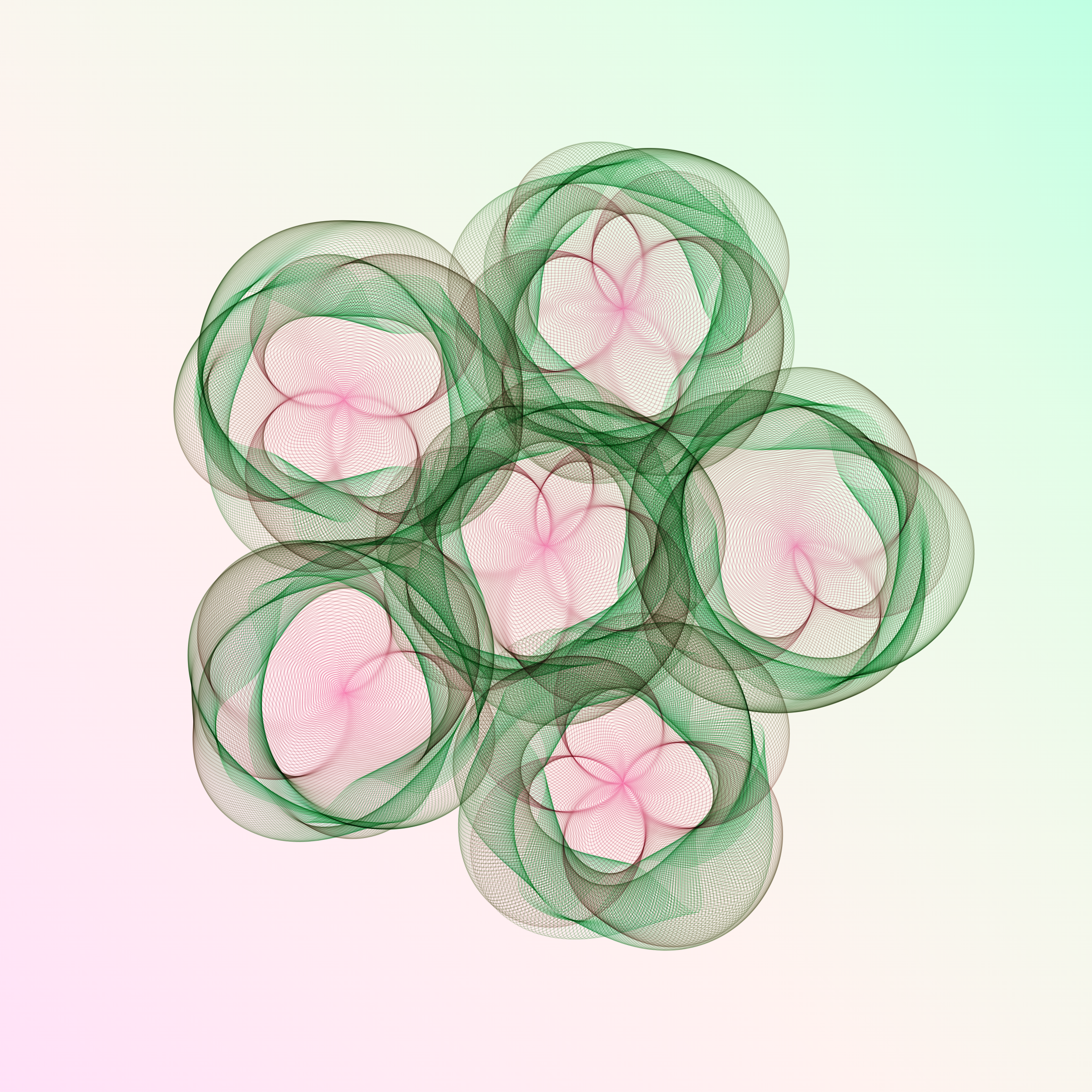 Art Blocks - Art Blocks v2 - Flowers #5174 - NFT # 116005174