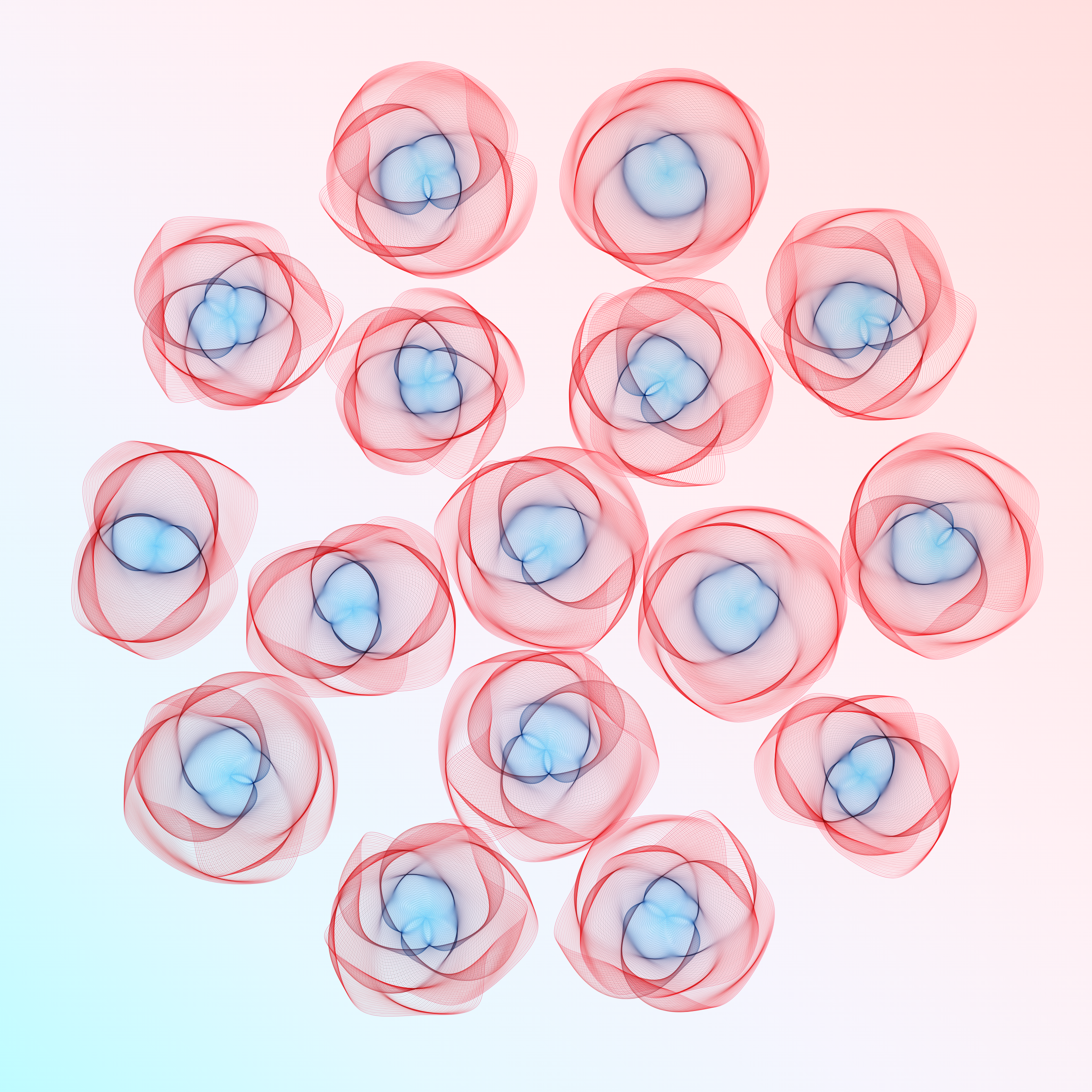 Art Blocks - Art Blocks v2 - Flowers #5206 - NFT # 116005206