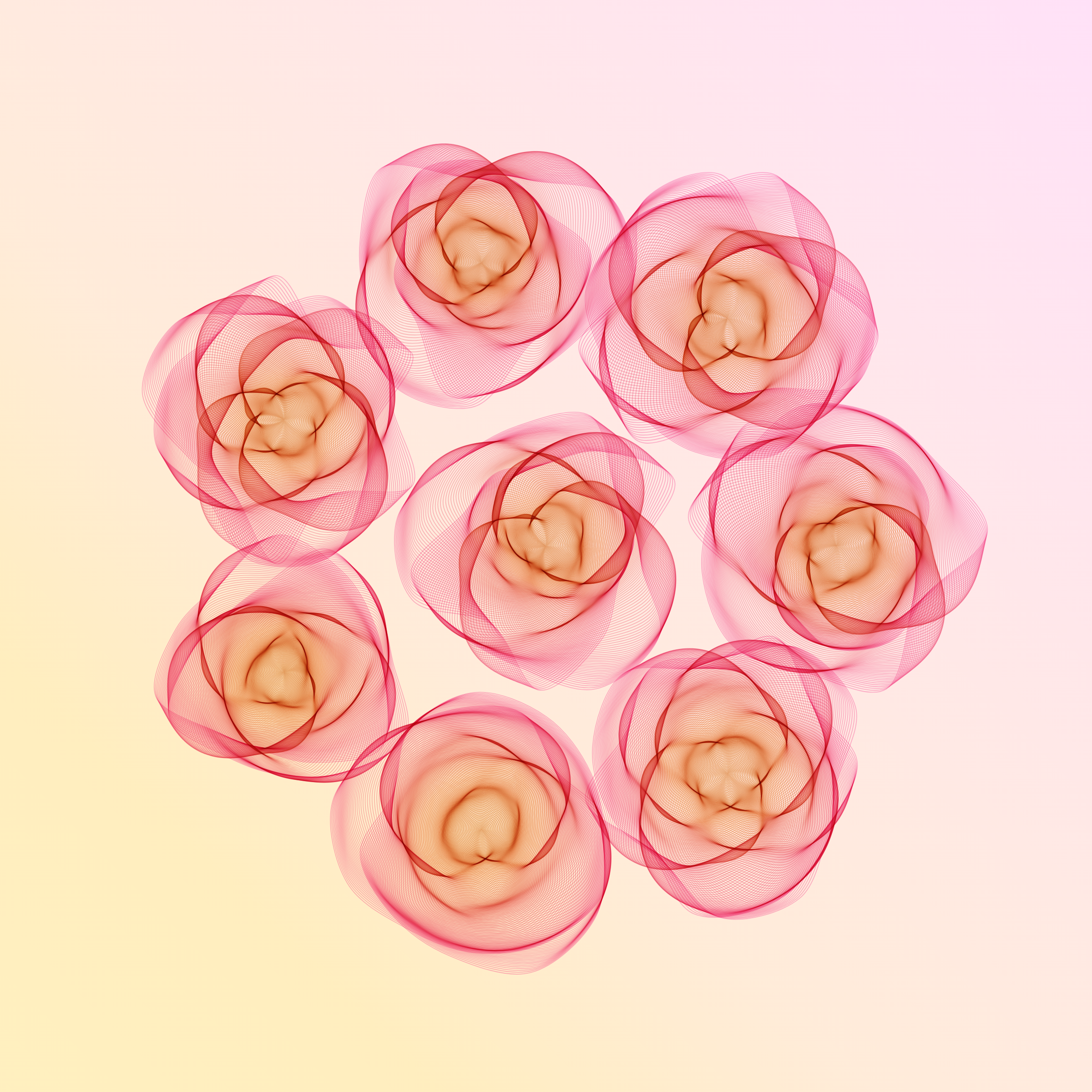 Art Blocks - Art Blocks v2 - Flowers #5212 - NFT # 116005212