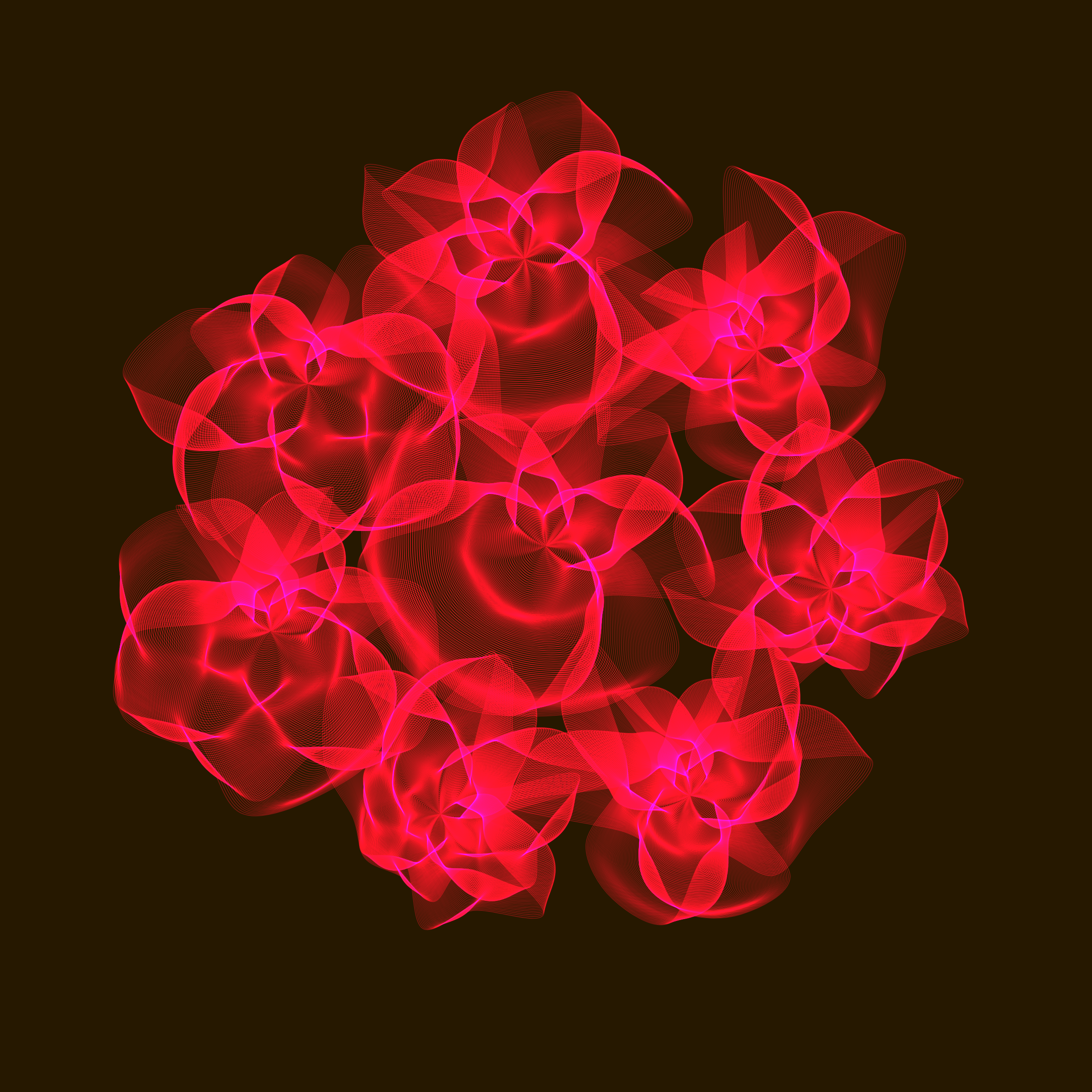 Art Blocks - Art Blocks v2 - Flowers #5273 - NFT # 116005273