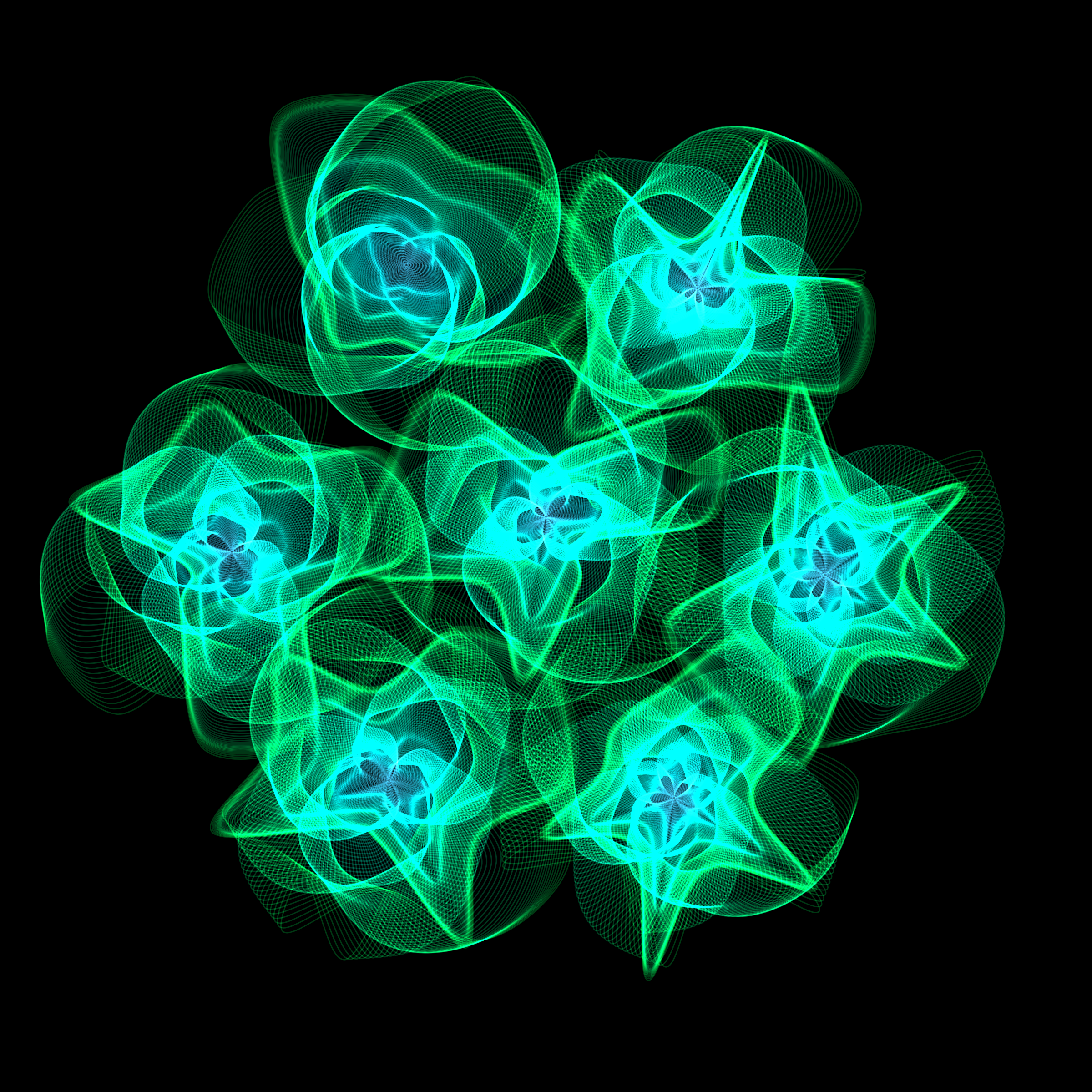 Art Blocks - Art Blocks v2 - Flowers #5283 - NFT # 116005283