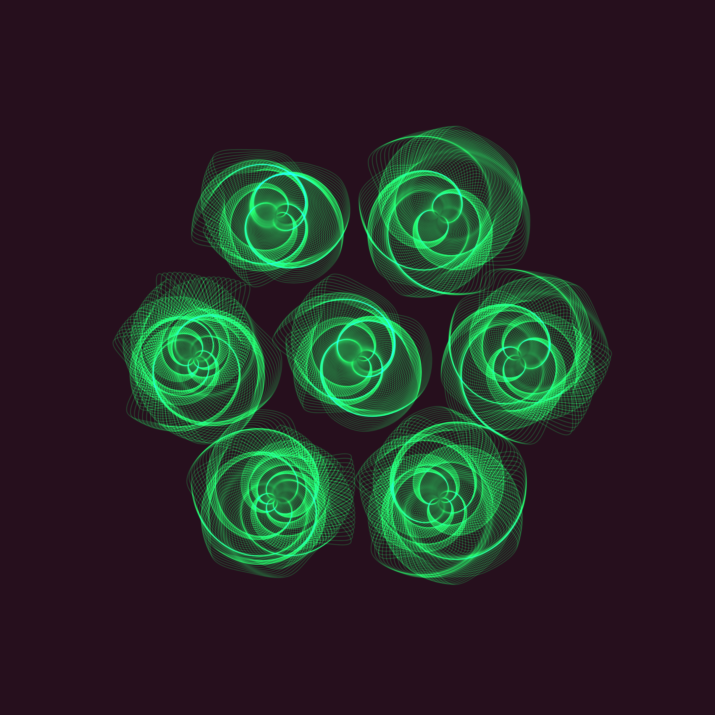 Art Blocks - Art Blocks v2 - Flowers #5302 - NFT # 116005302