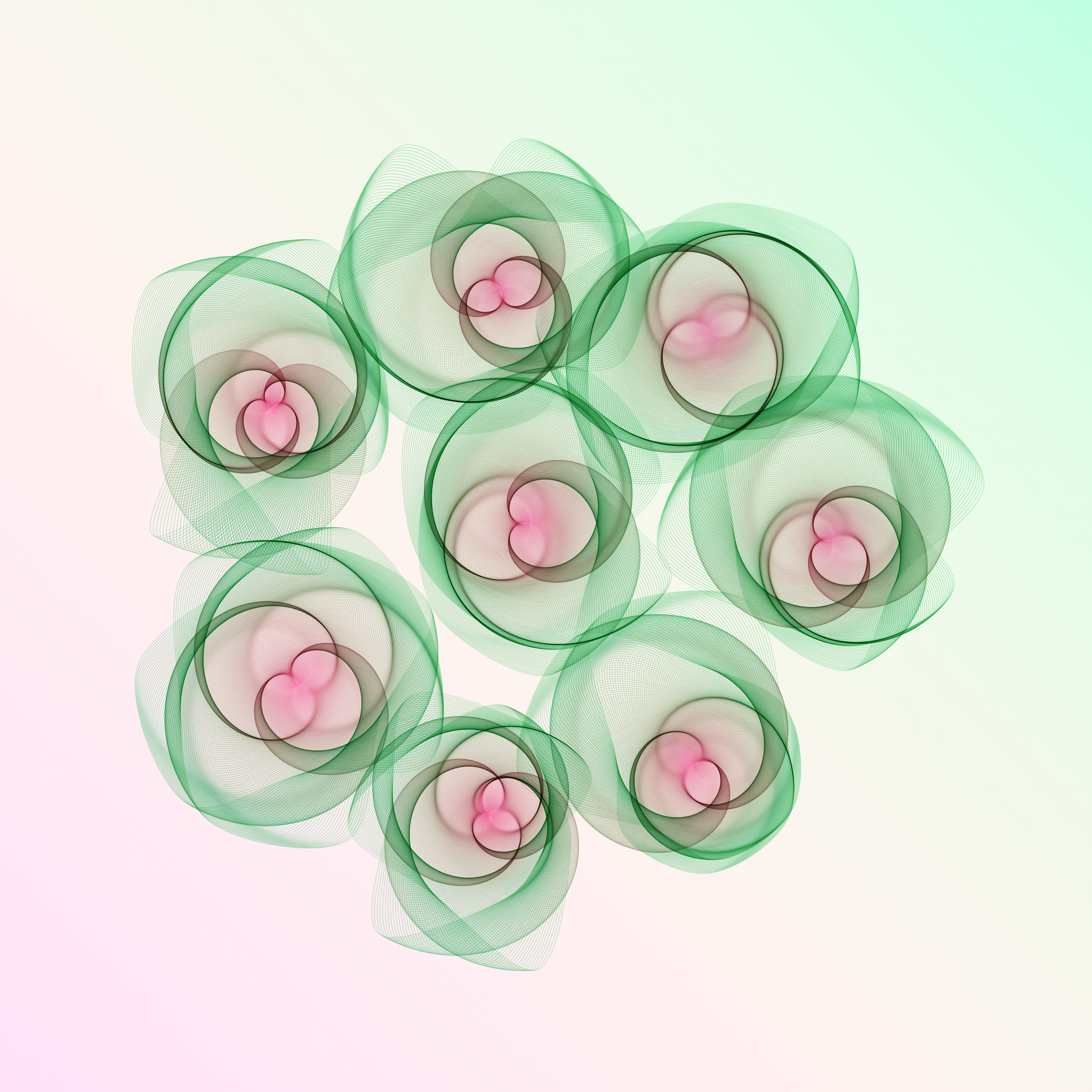 Art Blocks - Art Blocks v2 - Flowers #5332 - NFT # 116005332