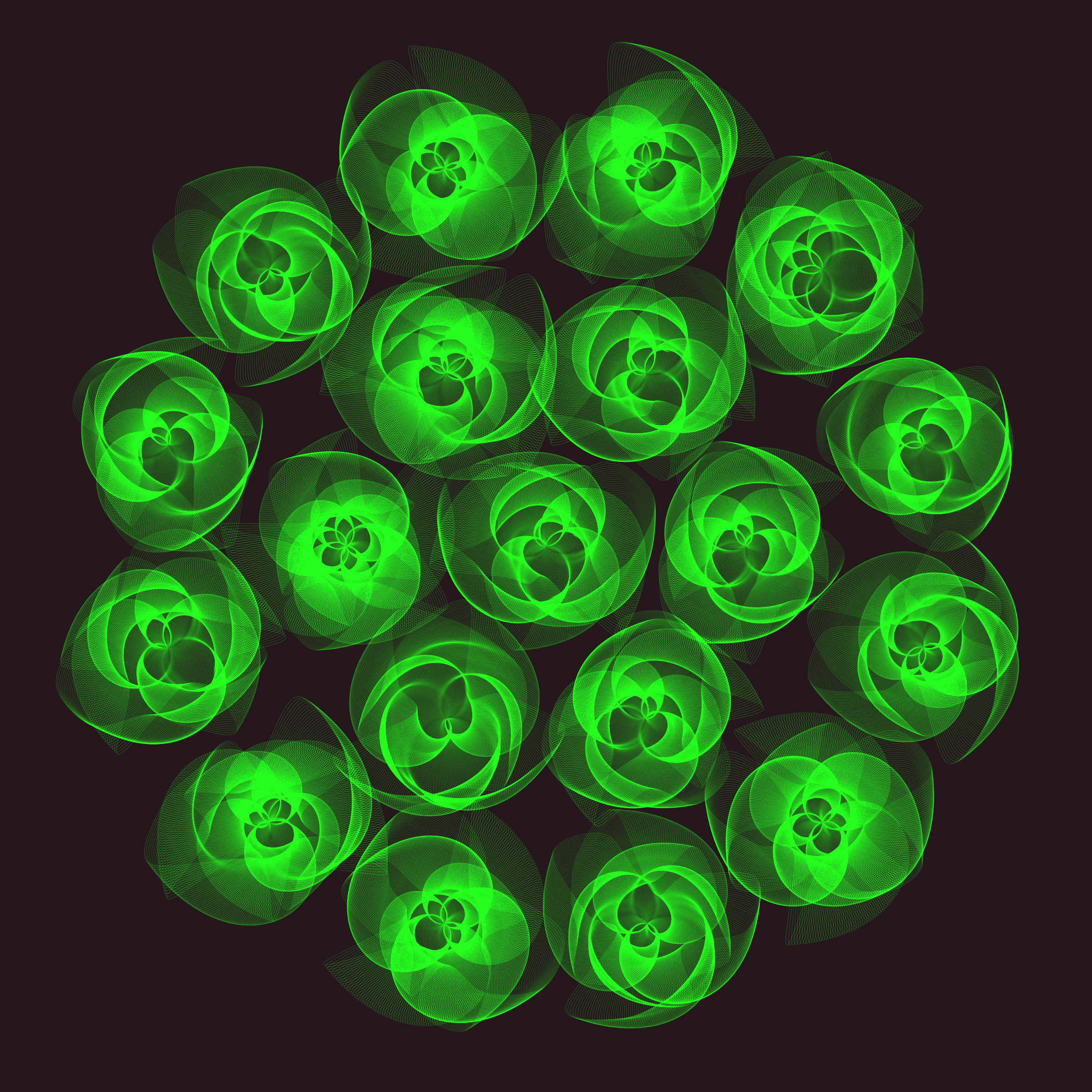 Art Blocks - Art Blocks v2 - Flowers #5338 - NFT # 116005338