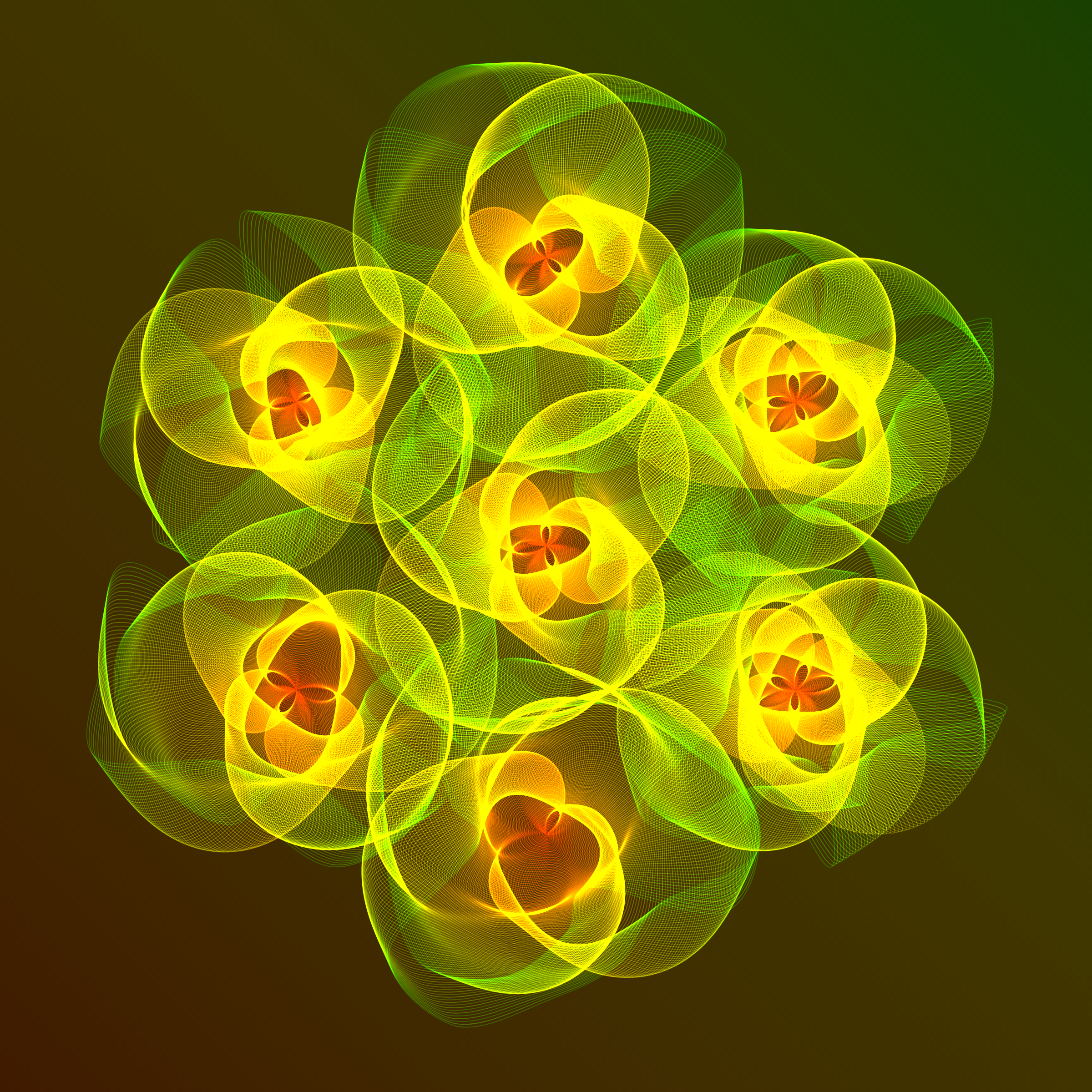 Art Blocks - Art Blocks v2 - Flowers #5358 - NFT # 116005358