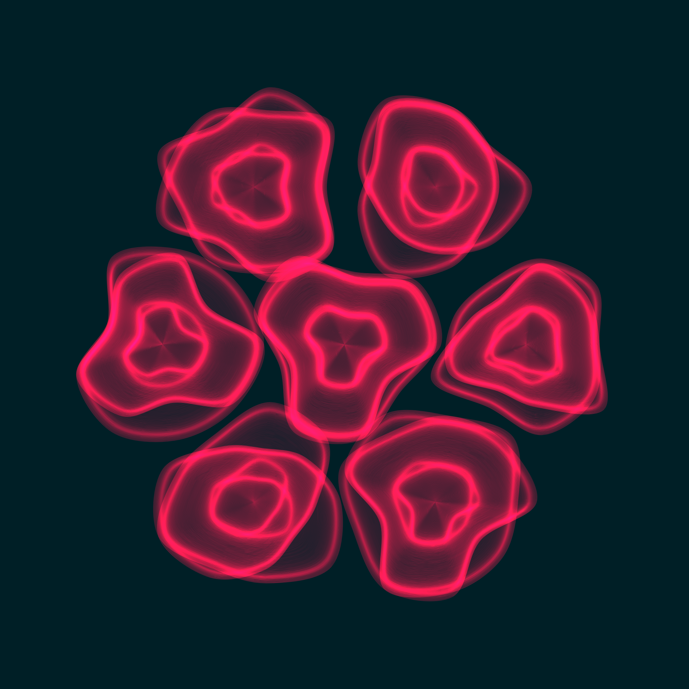 Art Blocks - Art Blocks v2 - Flowers #5373 - NFT # 116005373