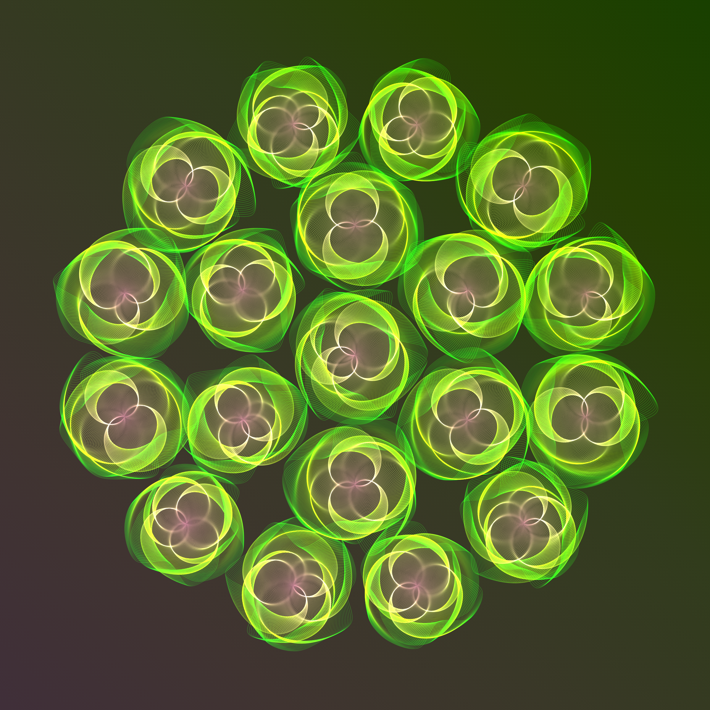 Art Blocks - Art Blocks v2 - Flowers #5401 - NFT # 116005401