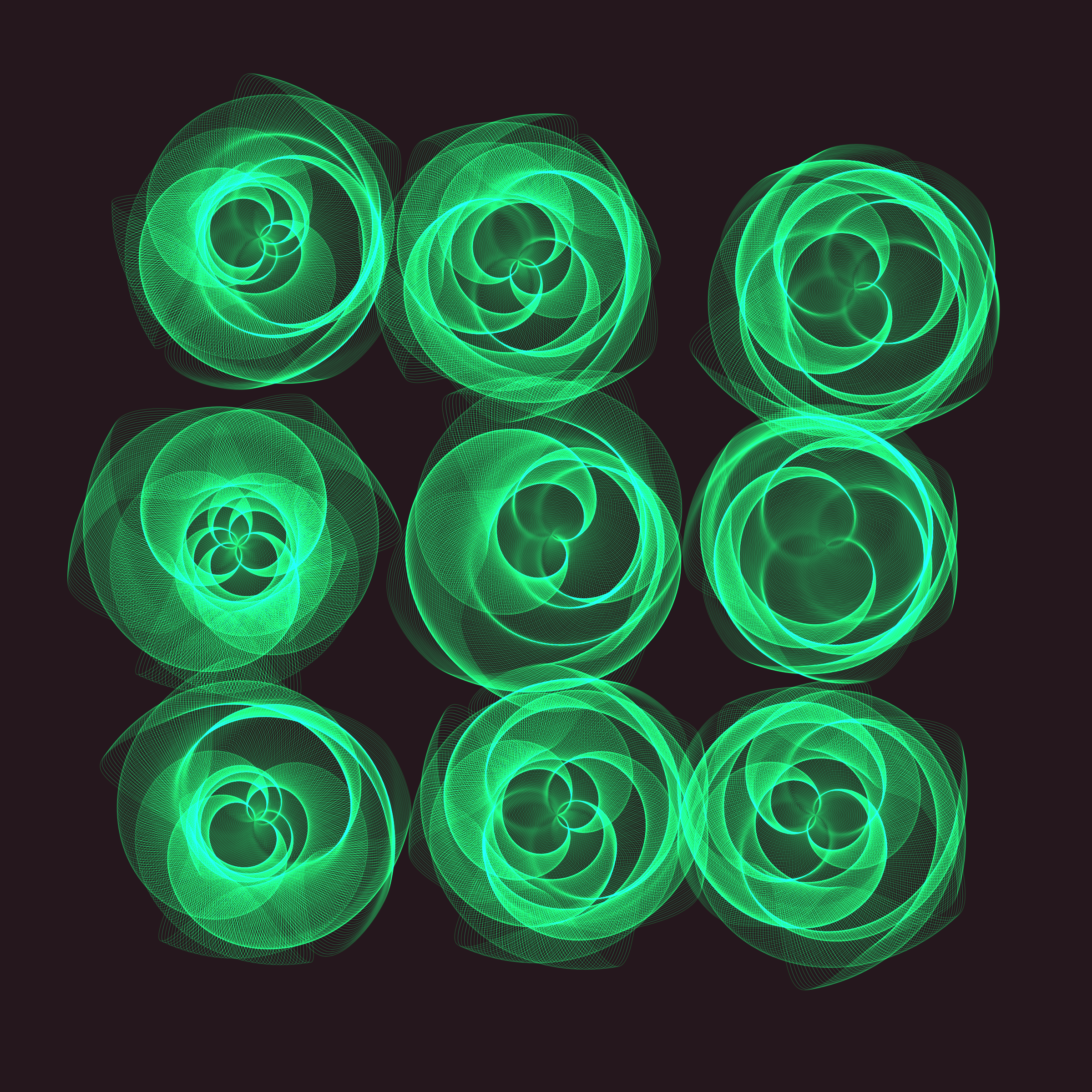 Art Blocks - Art Blocks v2 - Flowers #5407 - NFT # 116005407