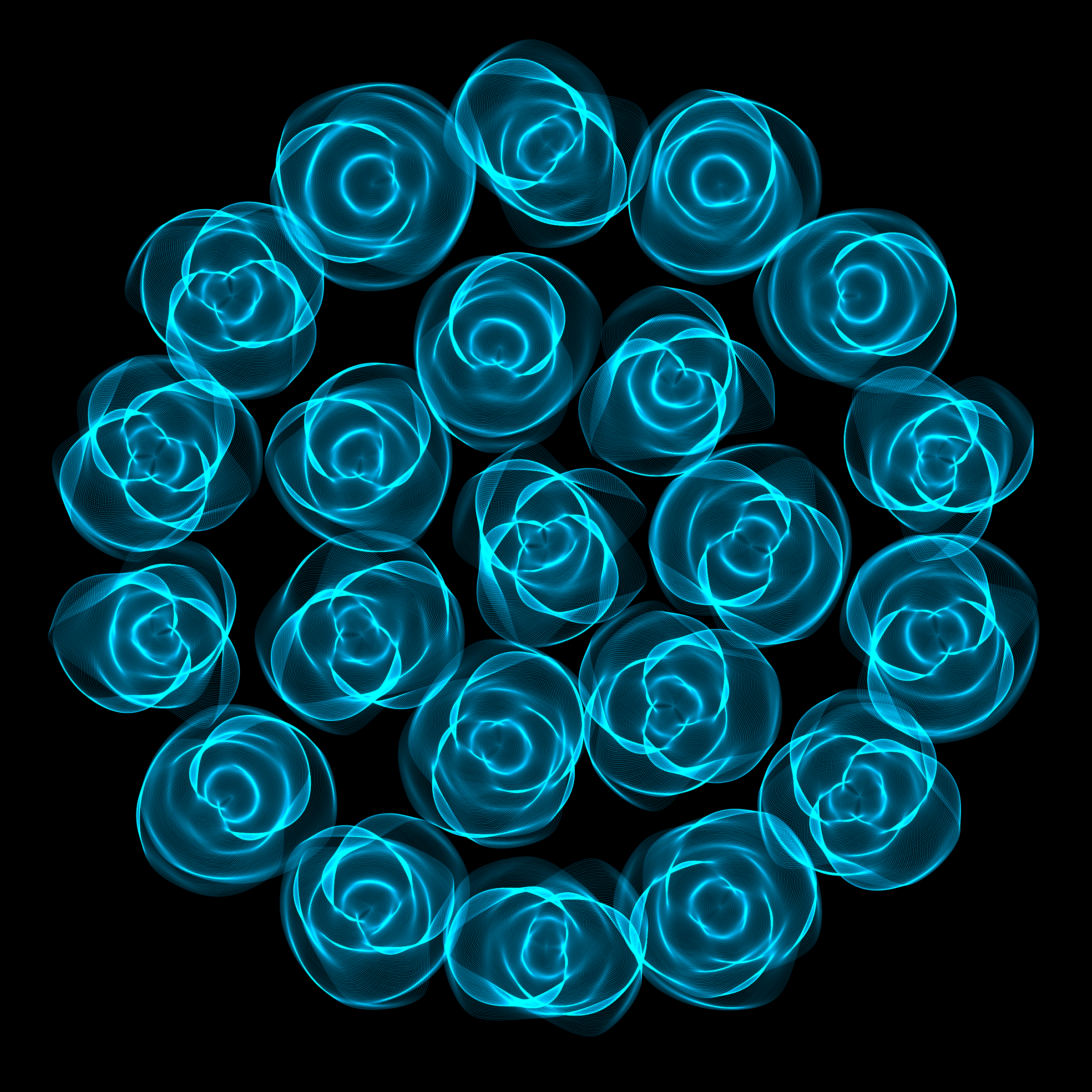 Art Blocks - Art Blocks v2 - Flowers #5447 - NFT # 116005447