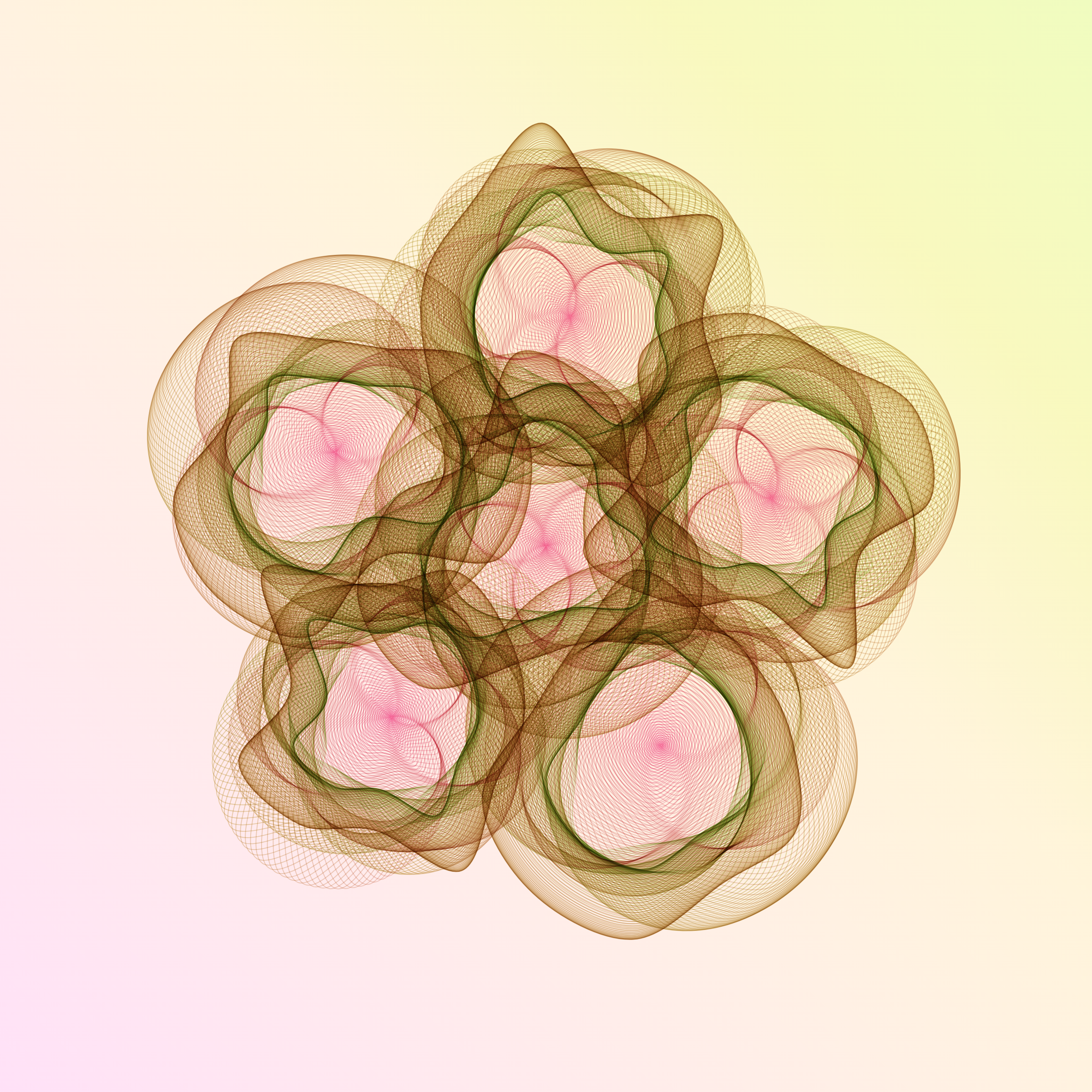 Art Blocks - Art Blocks v2 - Flowers #5453 - NFT # 116005453