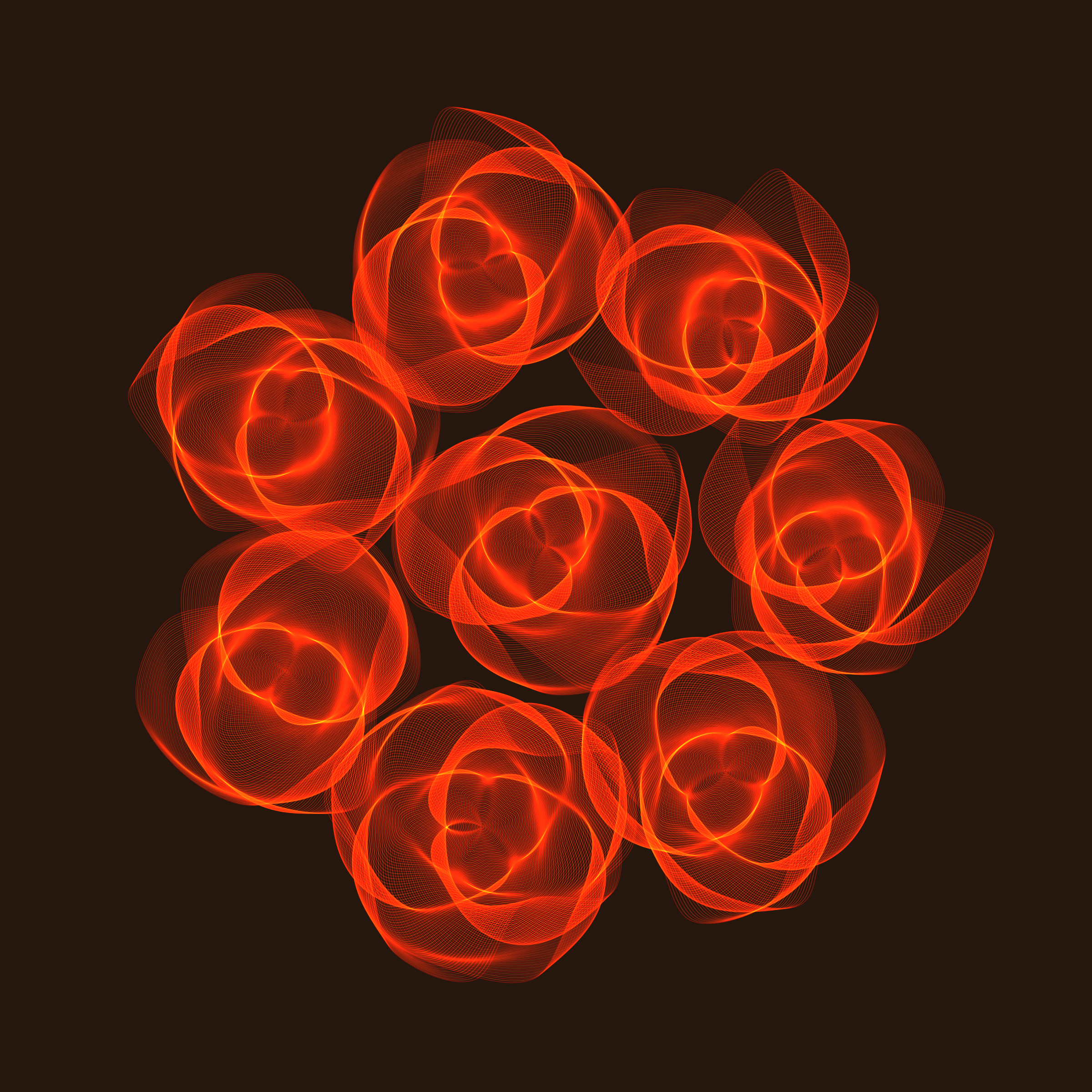 Art Blocks - Art Blocks v2 - Flowers #5507 - NFT # 116005507