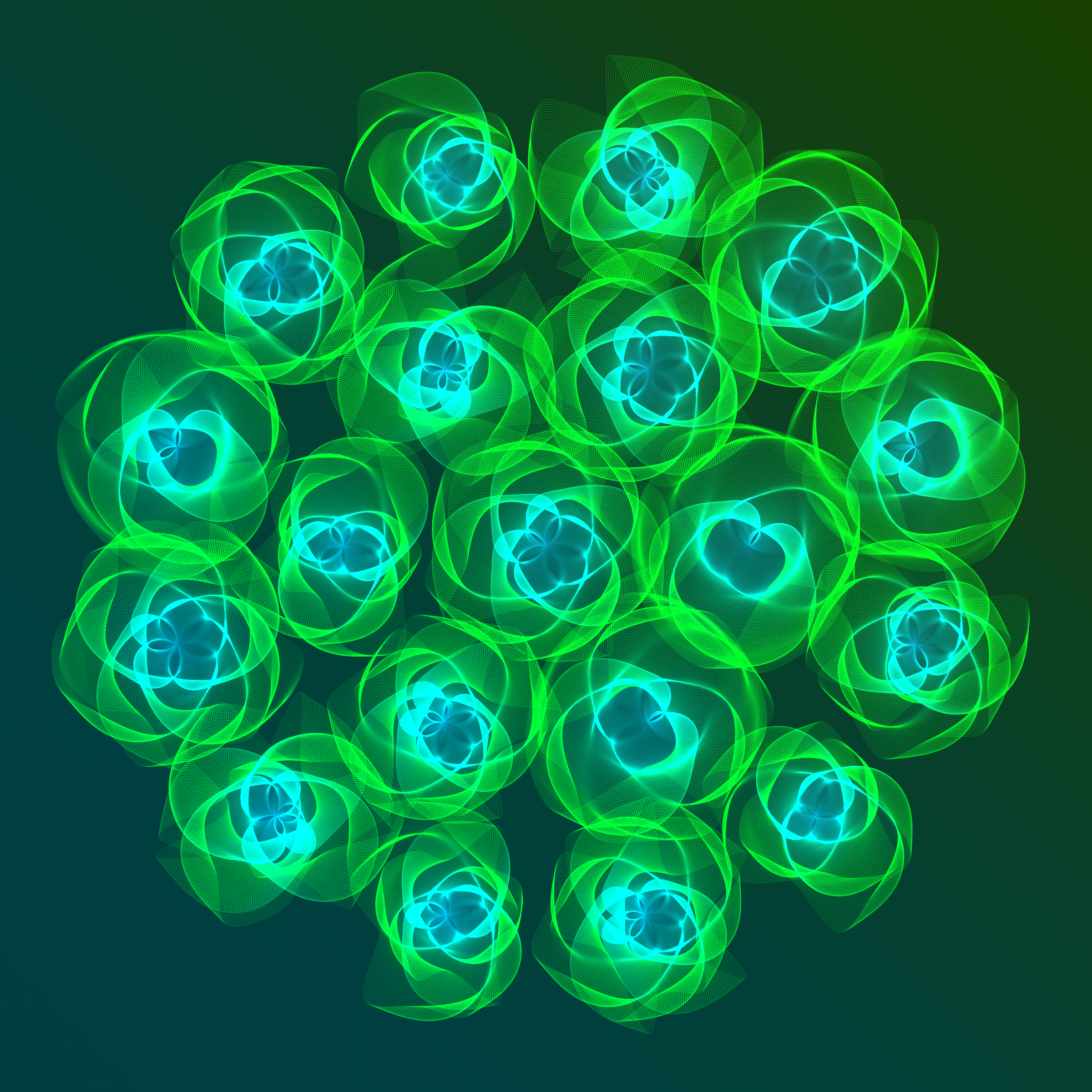 Art Blocks - Art Blocks v2 - Flowers #5552 - NFT # 116005552