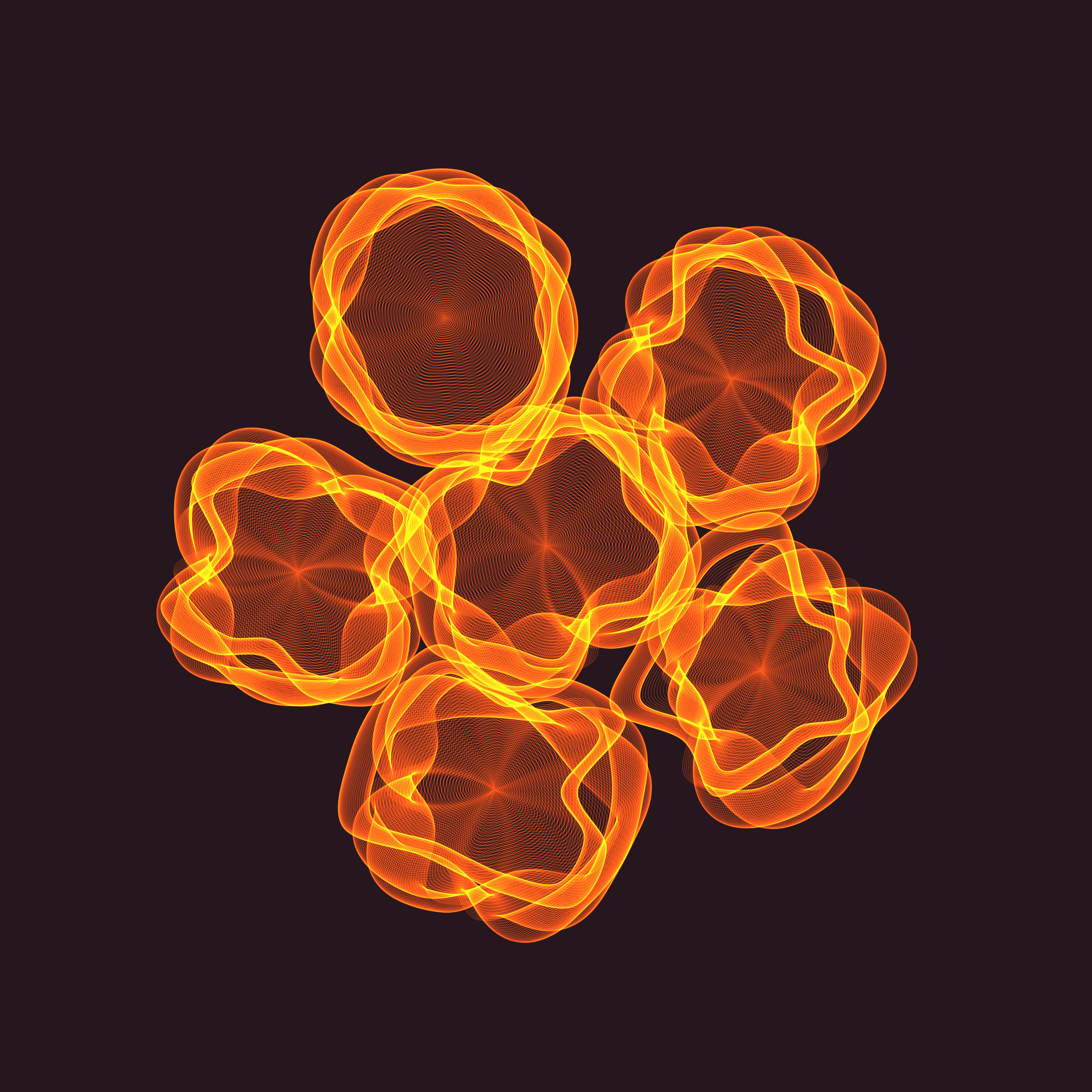 Art Blocks - Art Blocks v2 - Flowers #5595 - NFT # 116005595