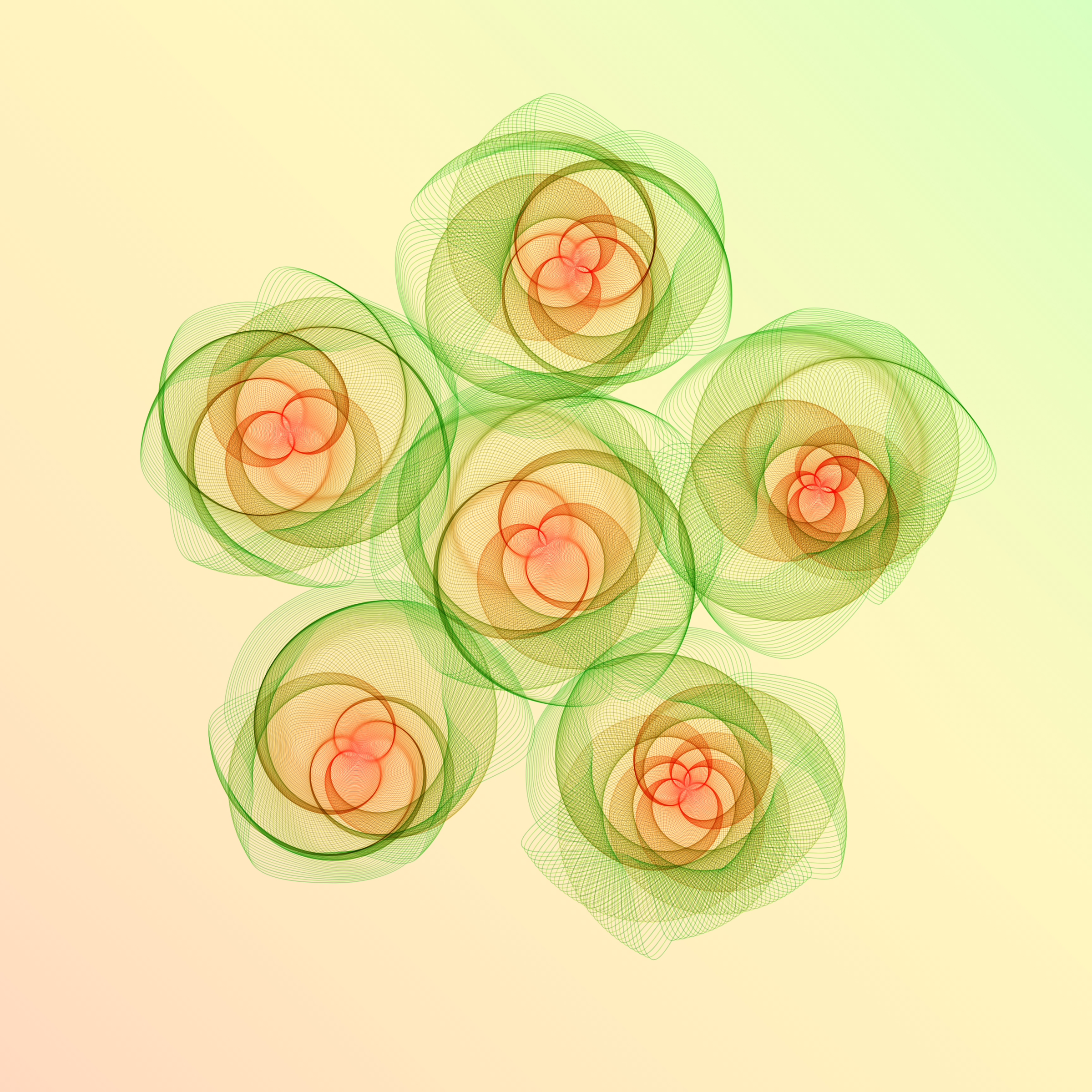 Art Blocks - Art Blocks v2 - Flowers #5629 - NFT # 116005629