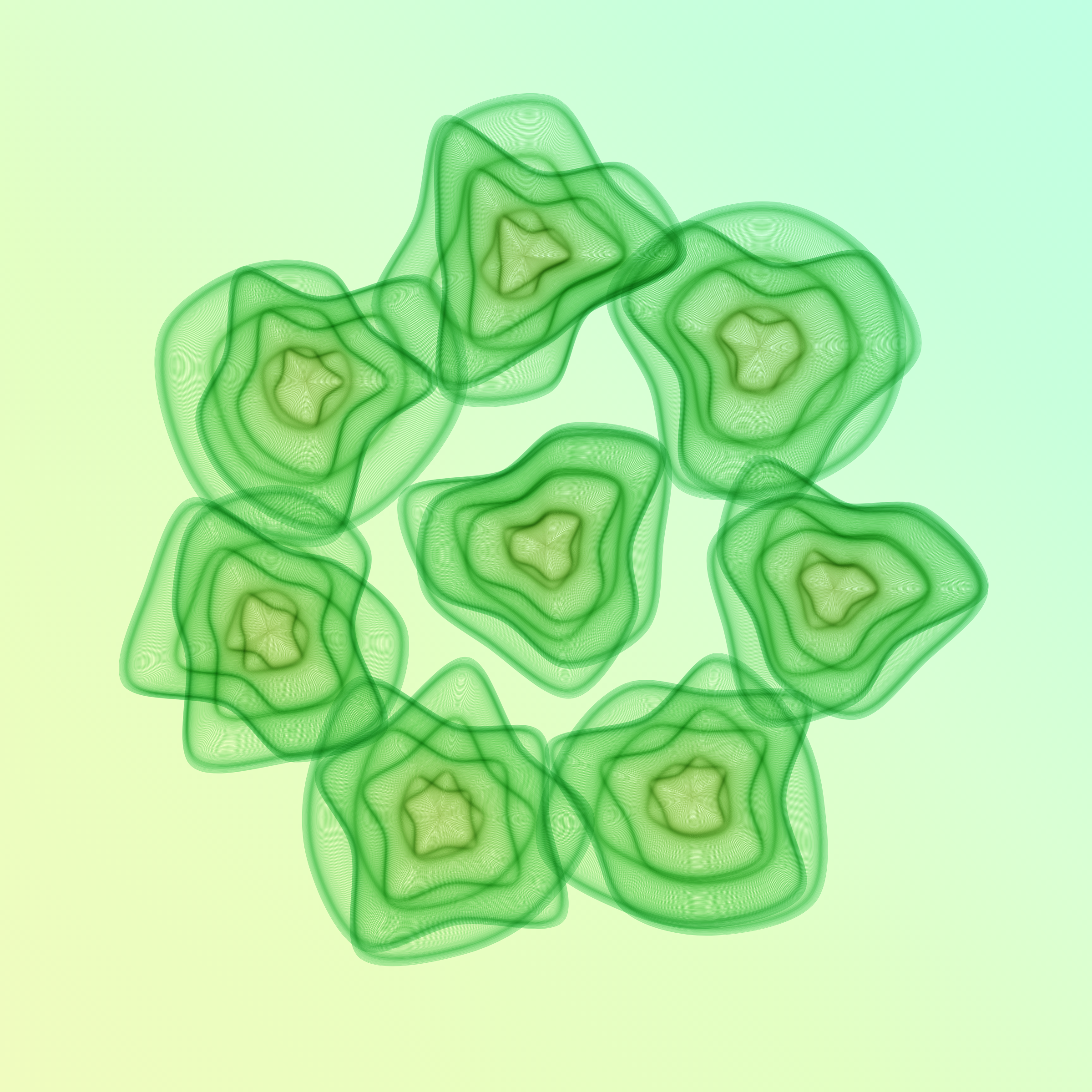 Art Blocks - Art Blocks v2 - Flowers #5672 - NFT # 116005672