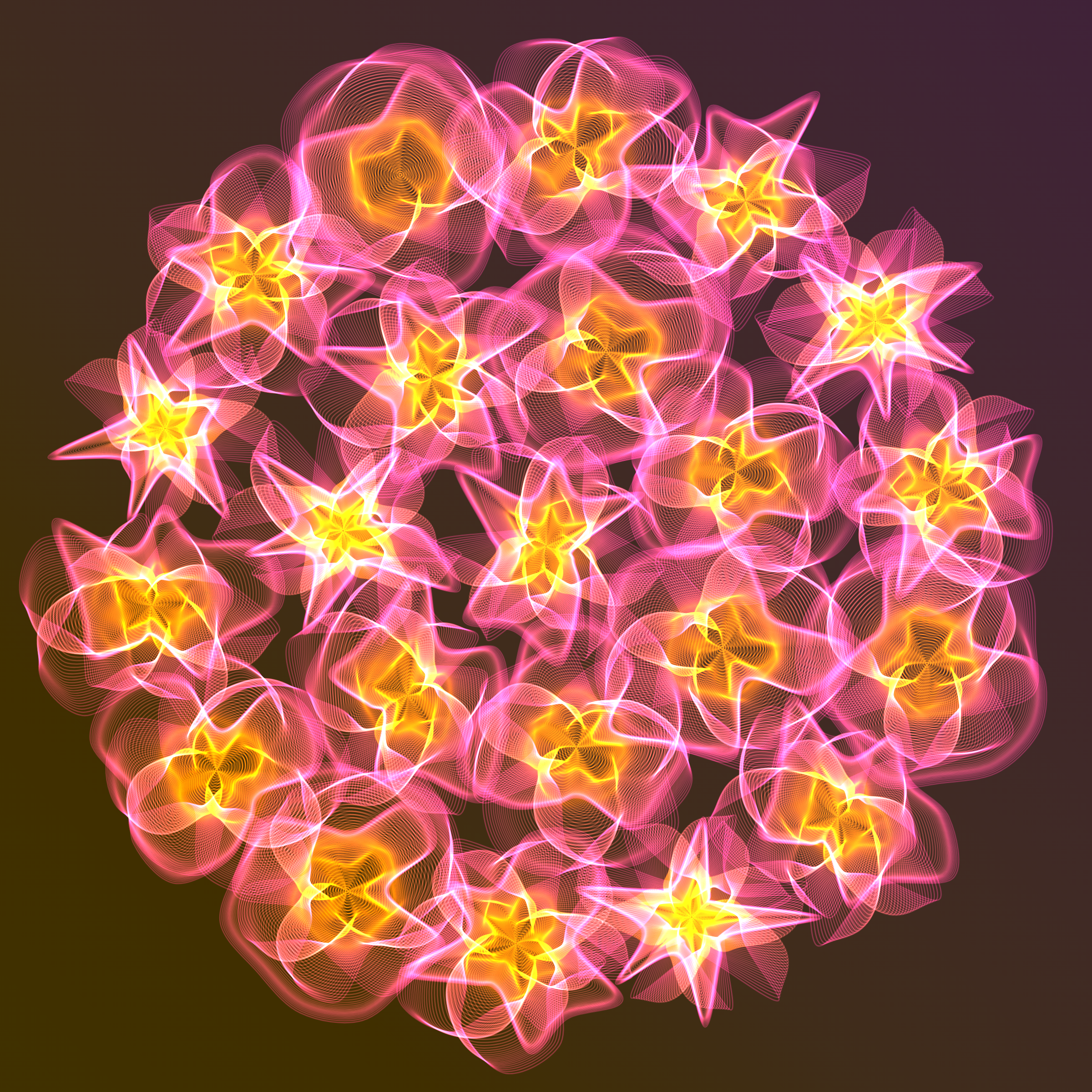 Art Blocks - Art Blocks v2 - Flowers #5820 - NFT # 116005820