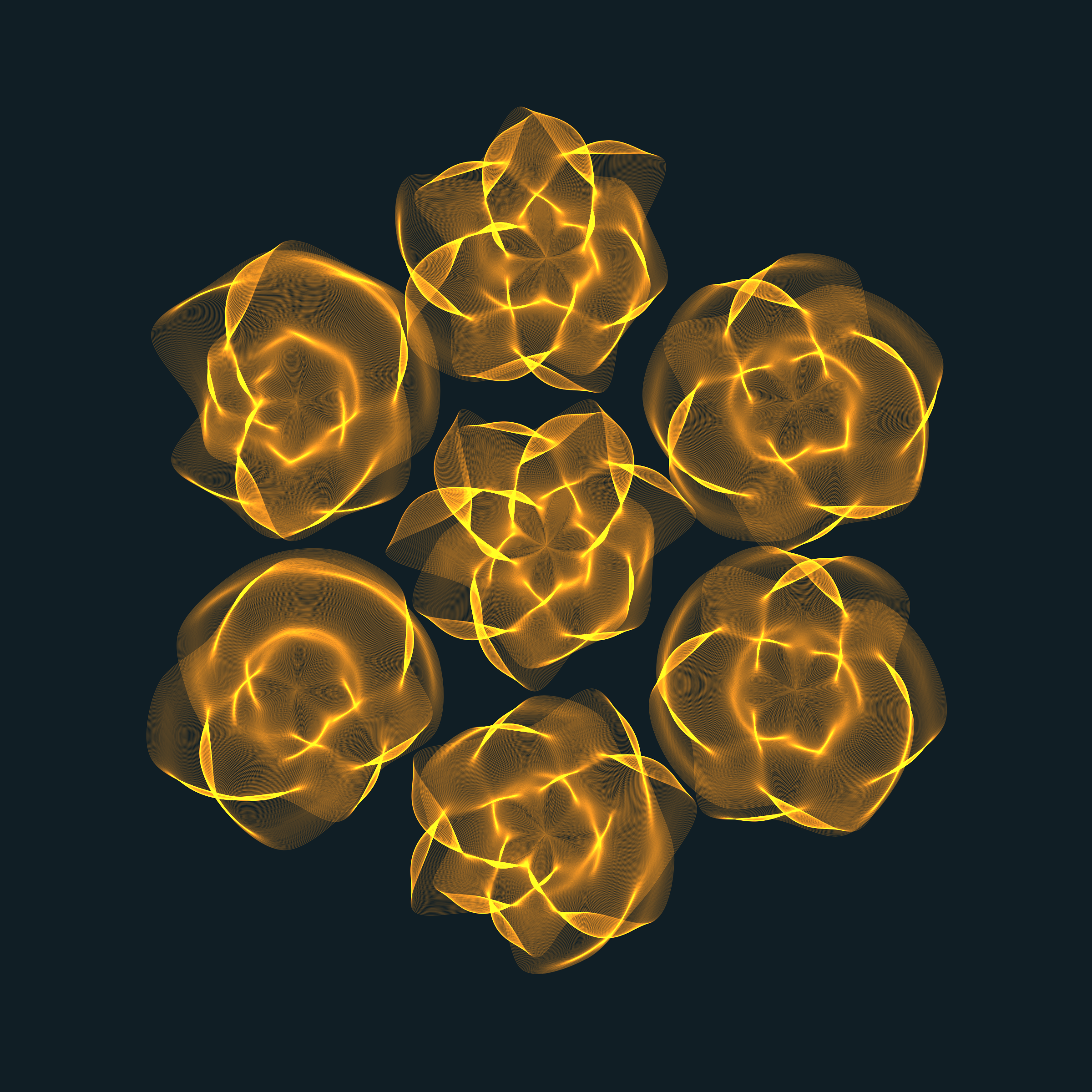 Art Blocks - Art Blocks v2 - Flowers #5823 - NFT # 116005823