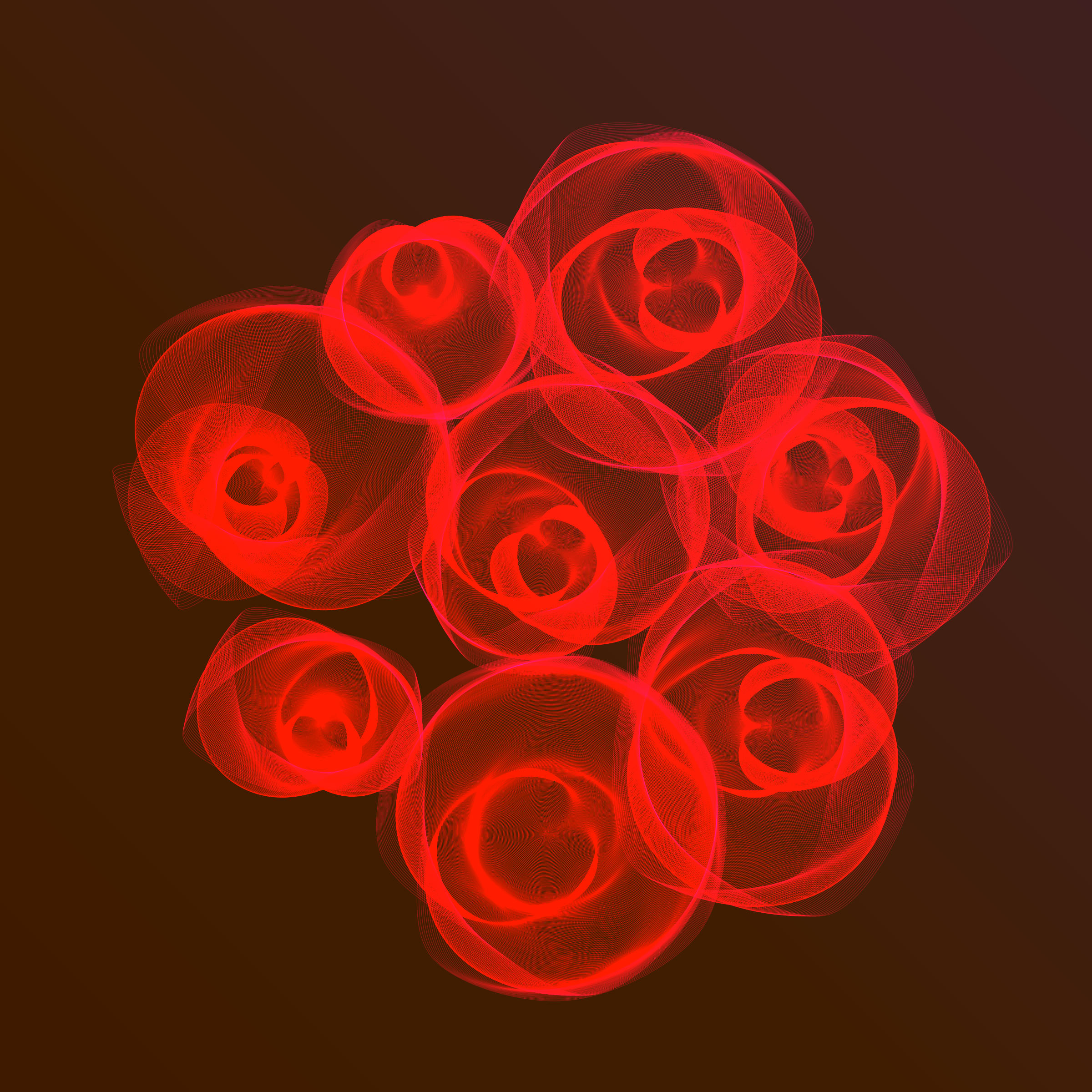 Art Blocks - Art Blocks v2 - Flowers #5844 - NFT # 116005844