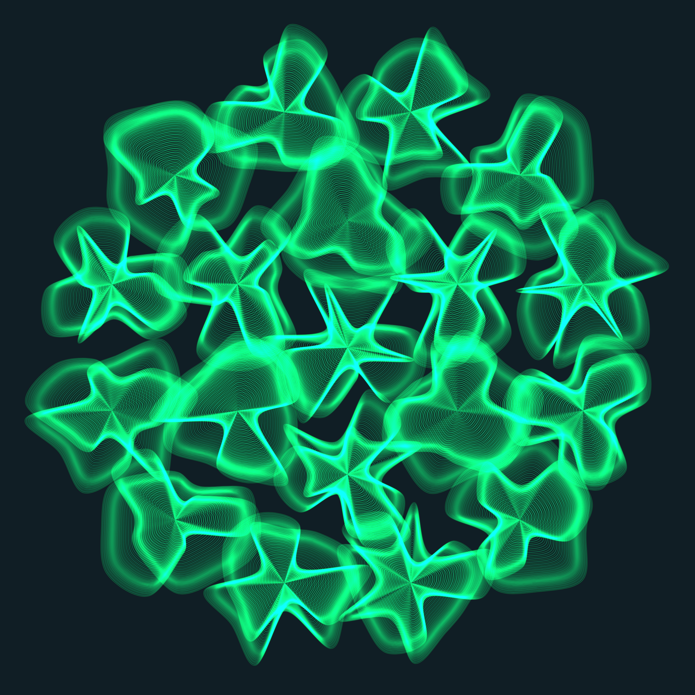 Art Blocks - Art Blocks v2 - Flowers #5847 - NFT # 116005847