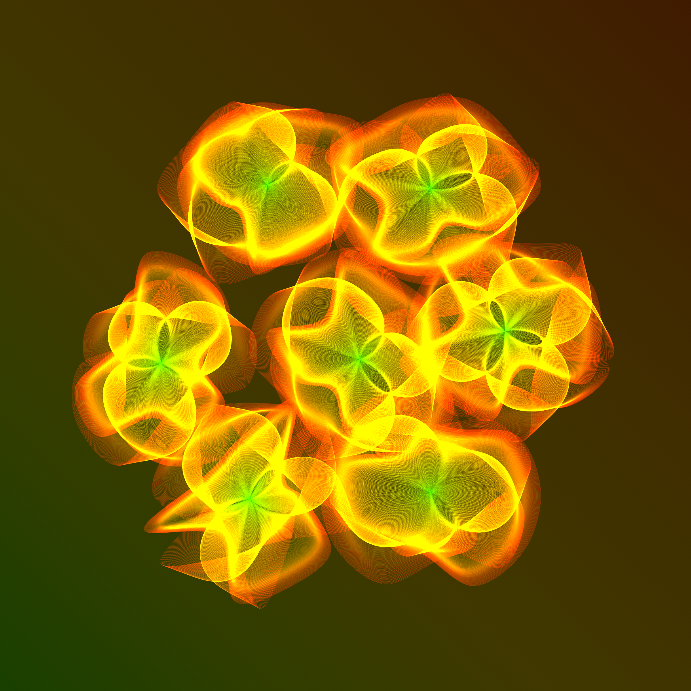 Art Blocks - Art Blocks v2 - Flowers #5886 - NFT # 116005886