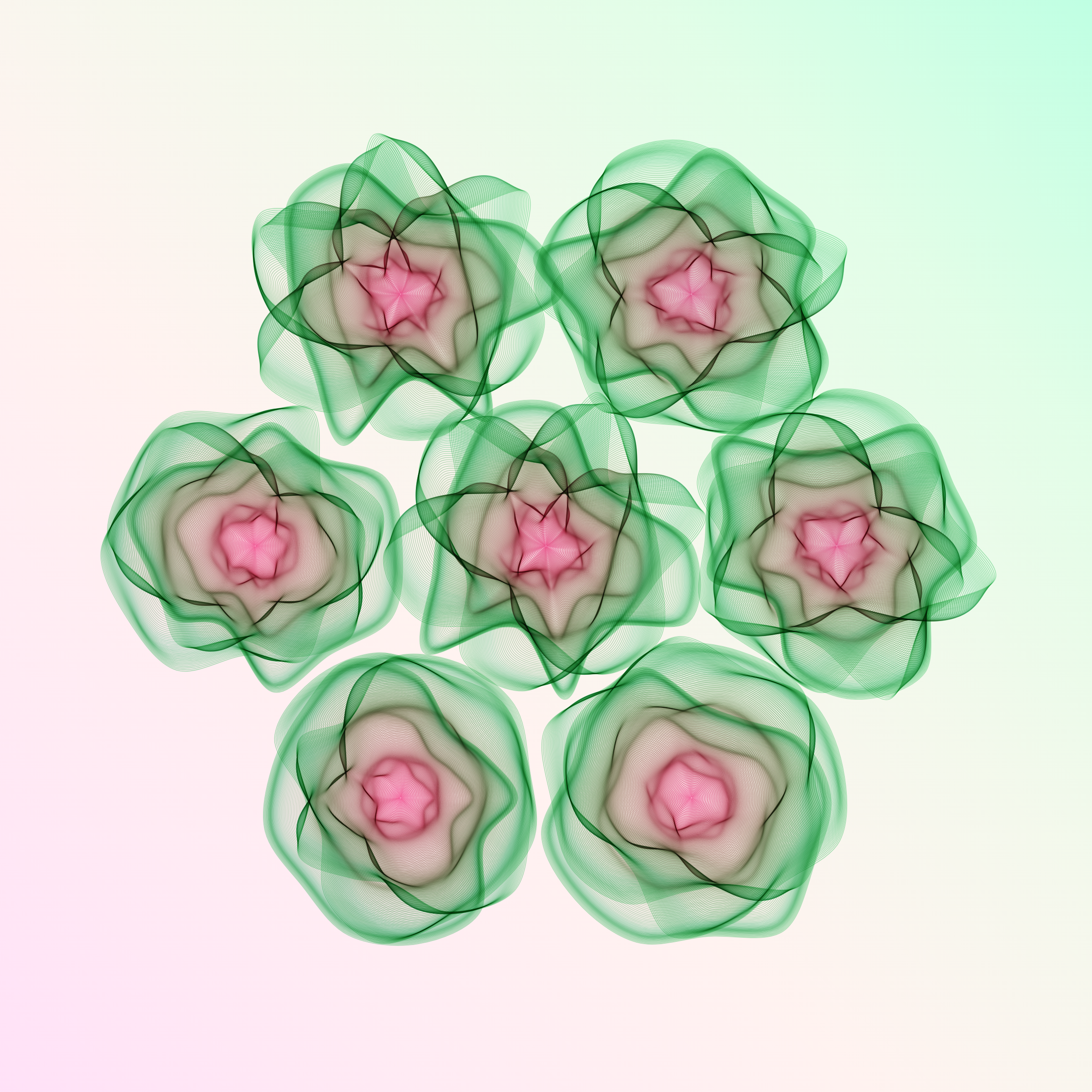 Art Blocks - Art Blocks v2 - Flowers #5968 - NFT # 116005968