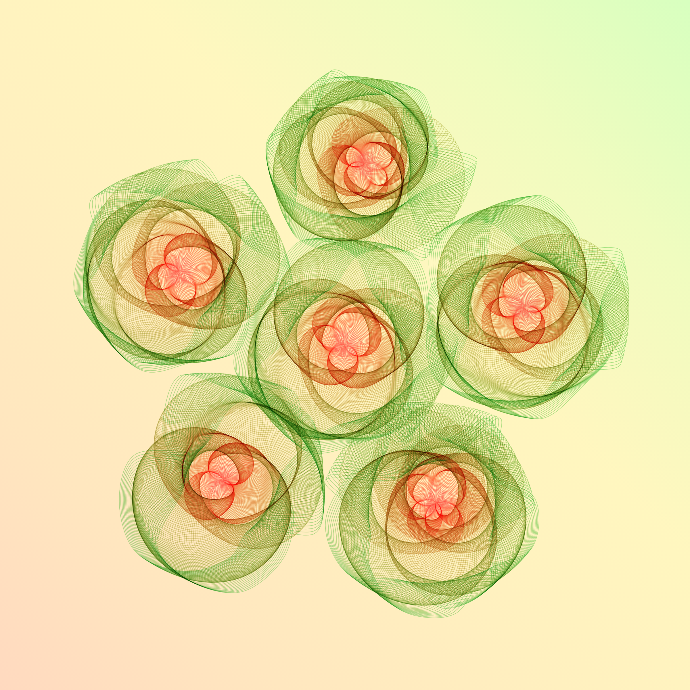 Art Blocks - Art Blocks v2 - Flowers #6010 - NFT # 116006010