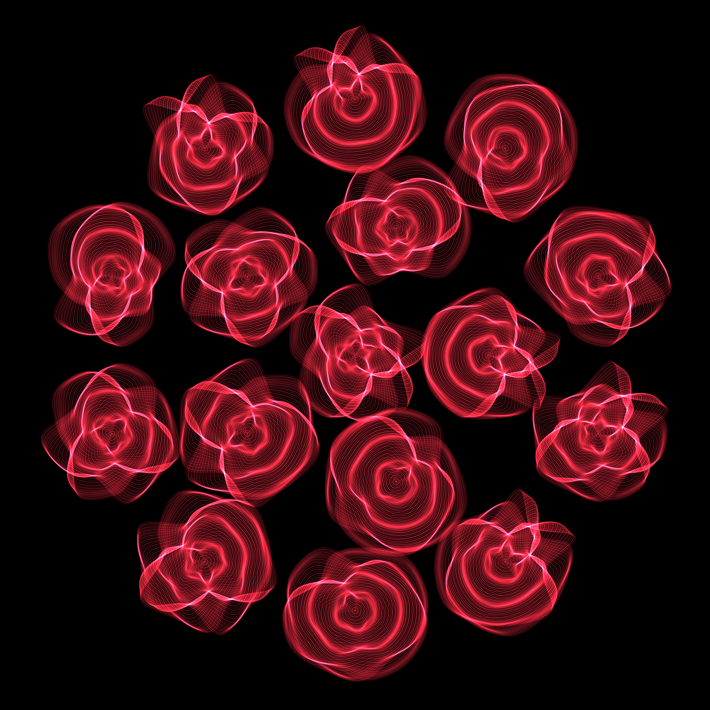 Art Blocks - Art Blocks v2 - Flowers #6017 - NFT # 116006017