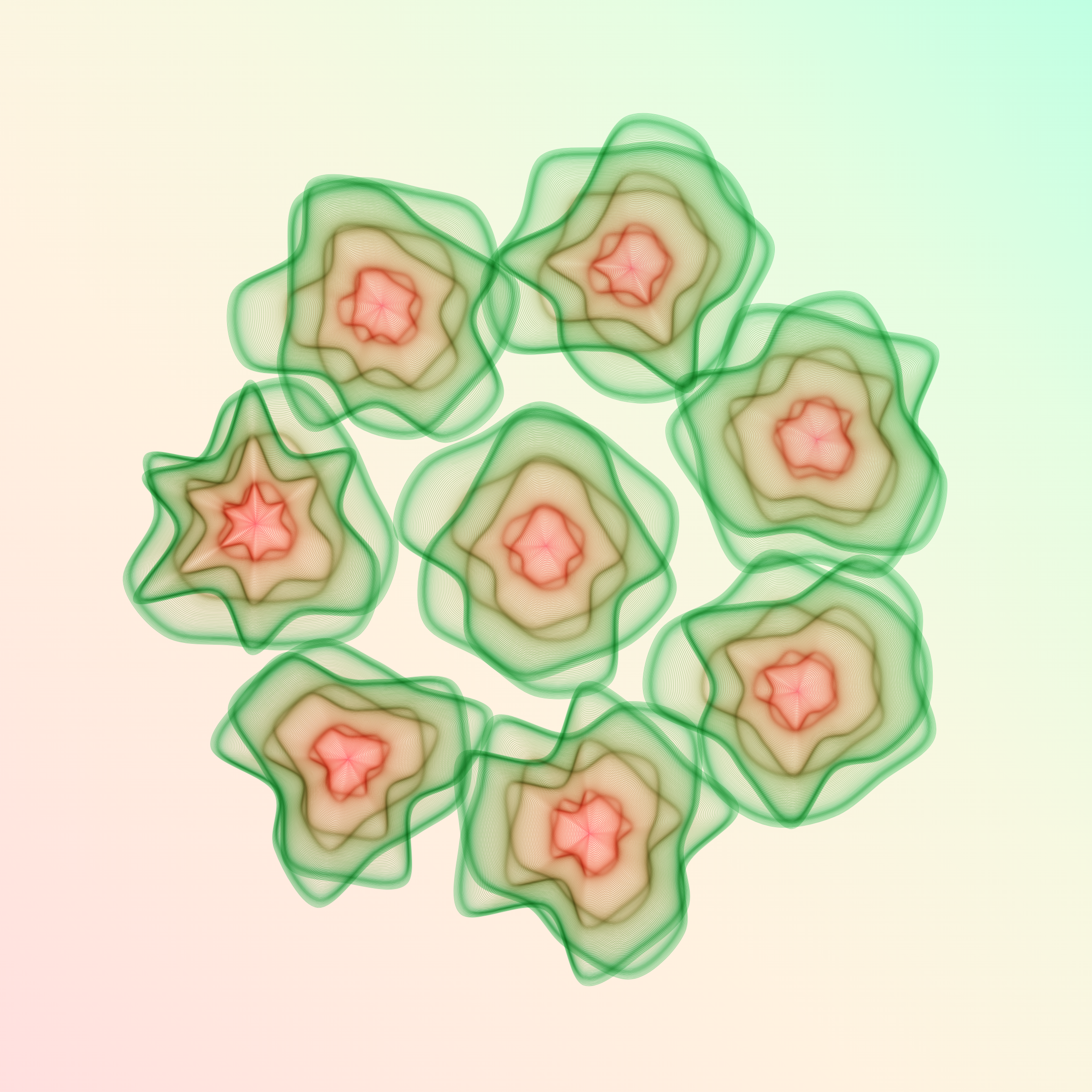 Art Blocks - Art Blocks v2 - Flowers #6046 - NFT # 116006046