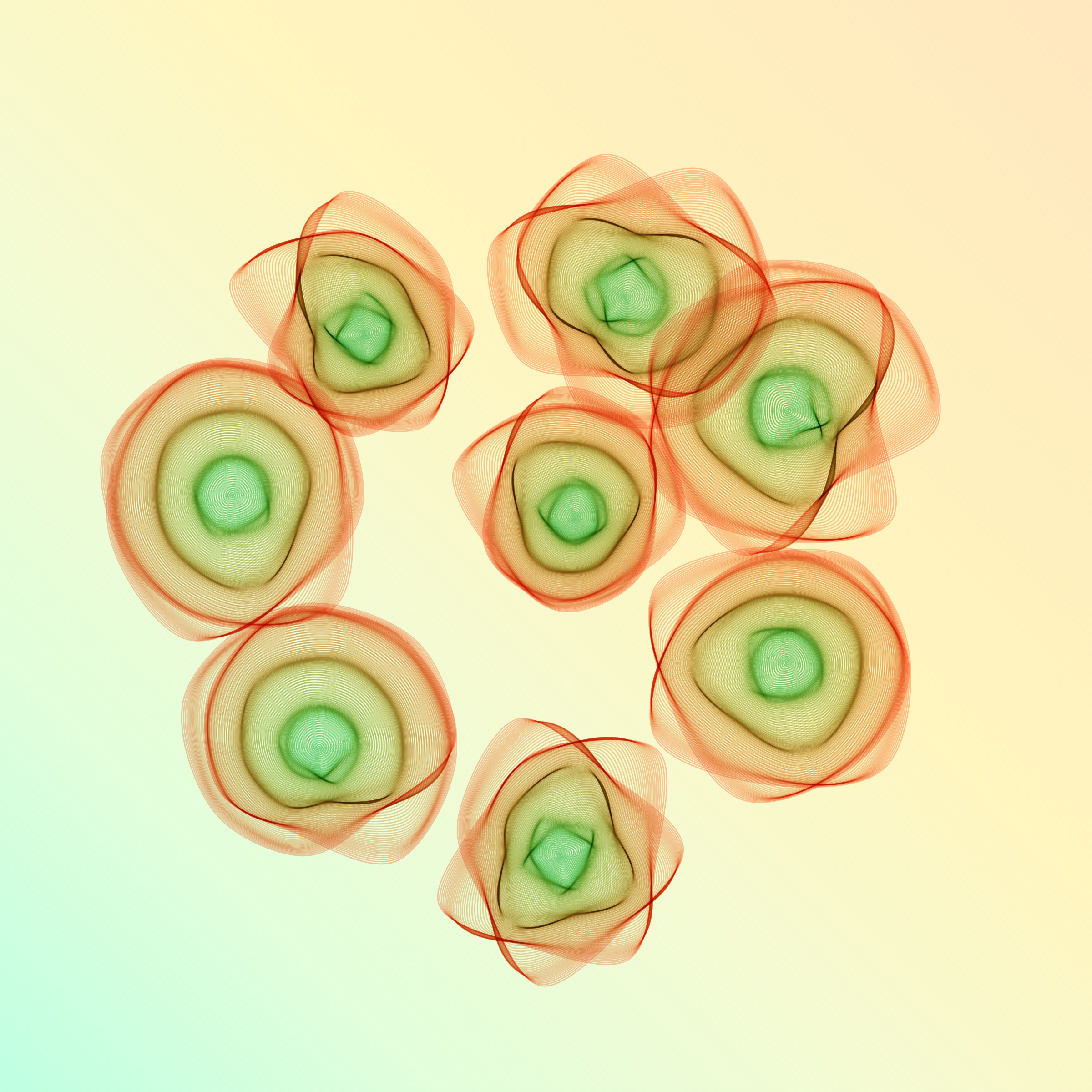 Art Blocks - Art Blocks v2 - Flowers #6072 - NFT # 116006072