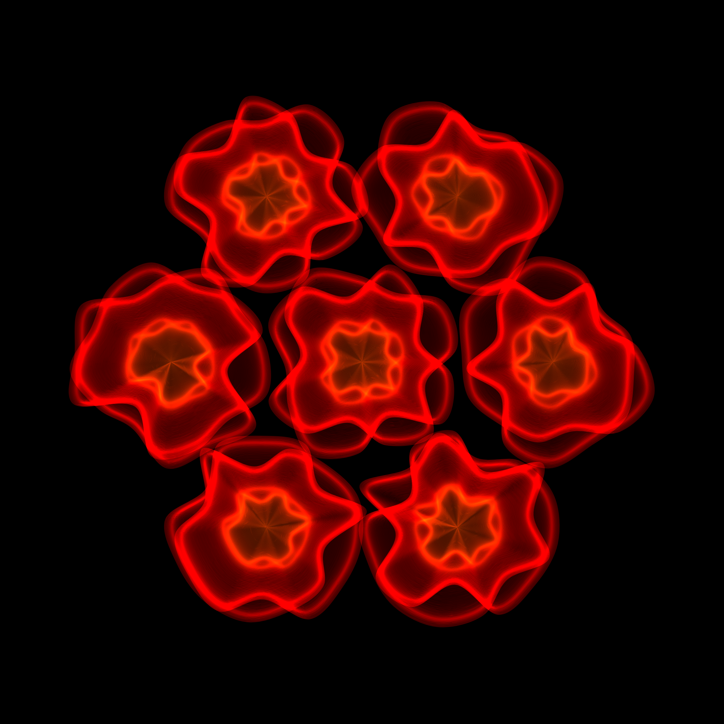 Art Blocks - Art Blocks v2 - Flowers #6121 - NFT # 116006121