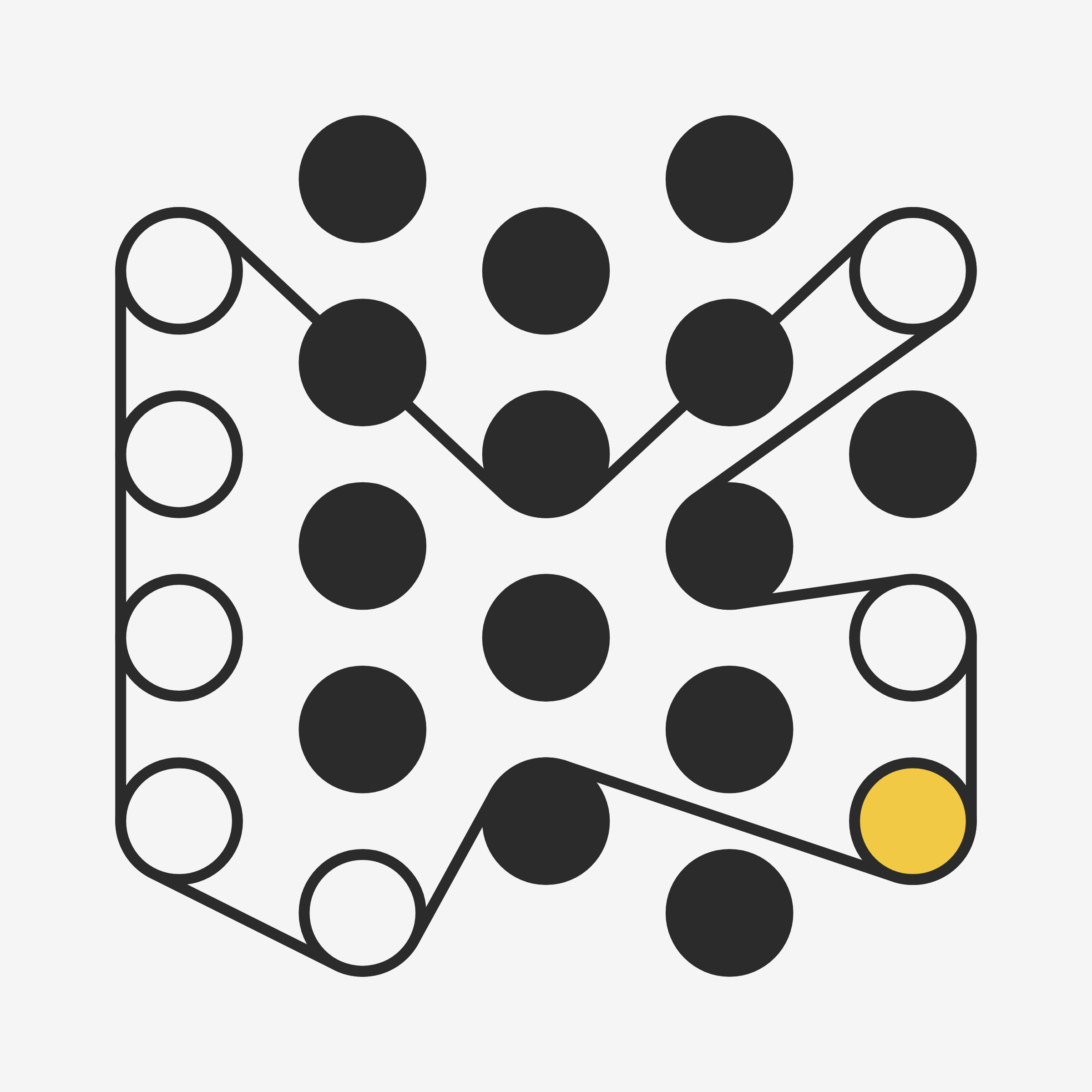 Art Blocks - Art Blocks v2 - Ringers #8 - NFT # 13000008